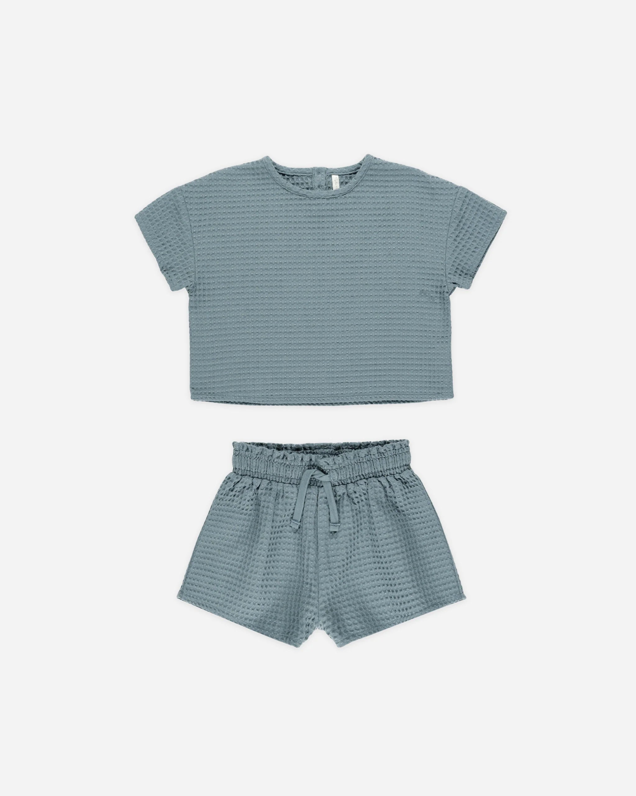Rylee + Cru Girls Waffle Set || Ocean