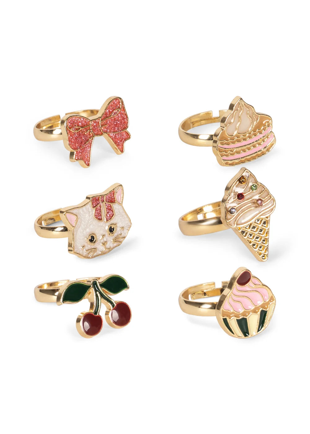 Konges Slojd Kitty Sweets Ring Set of 6