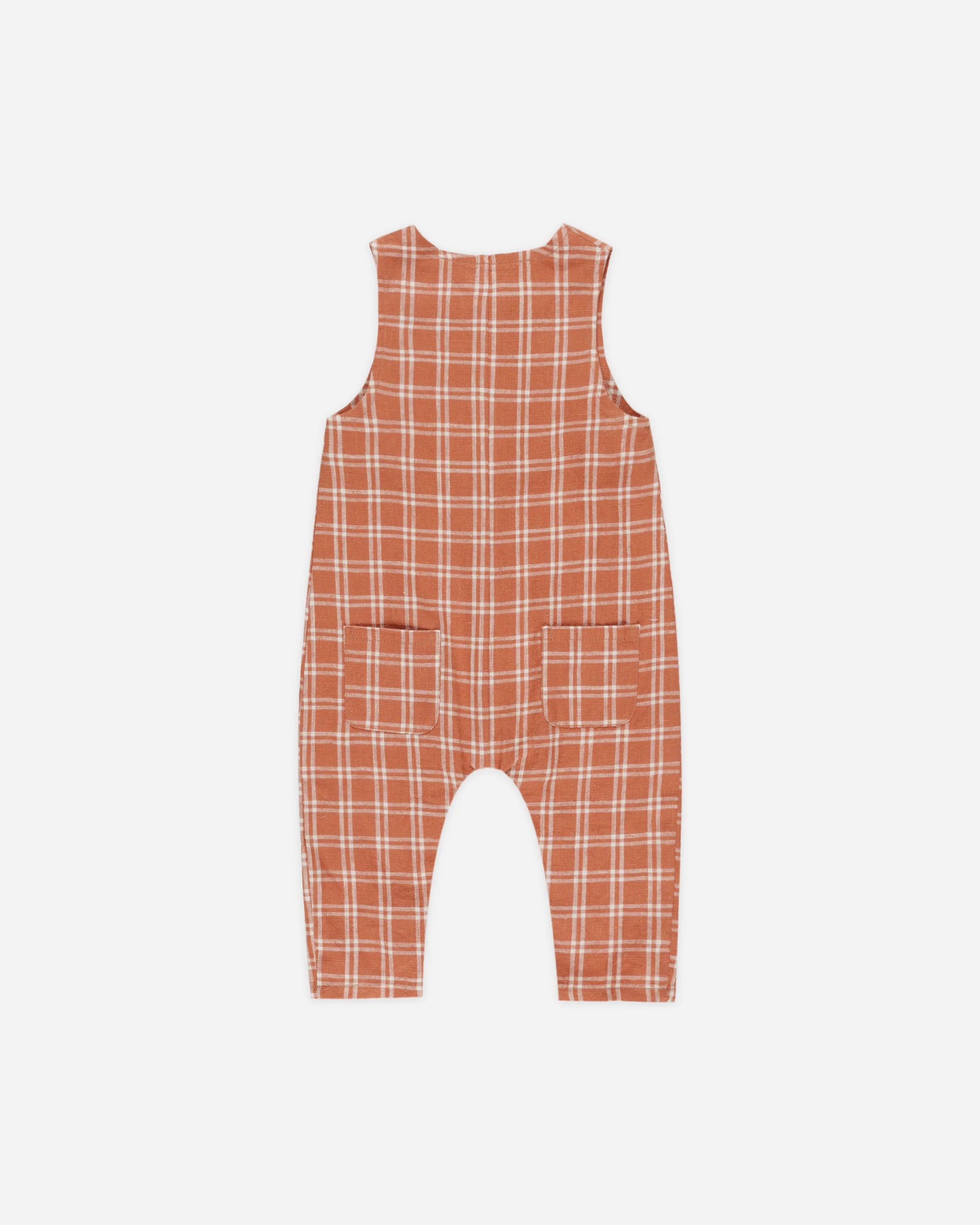Rylee + Cru Button Jumpsuit || Poppy Check