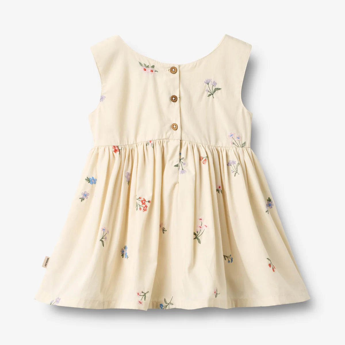Wheat Pinafore Wrinkle Sienna || Ivory Embroidery Flowers