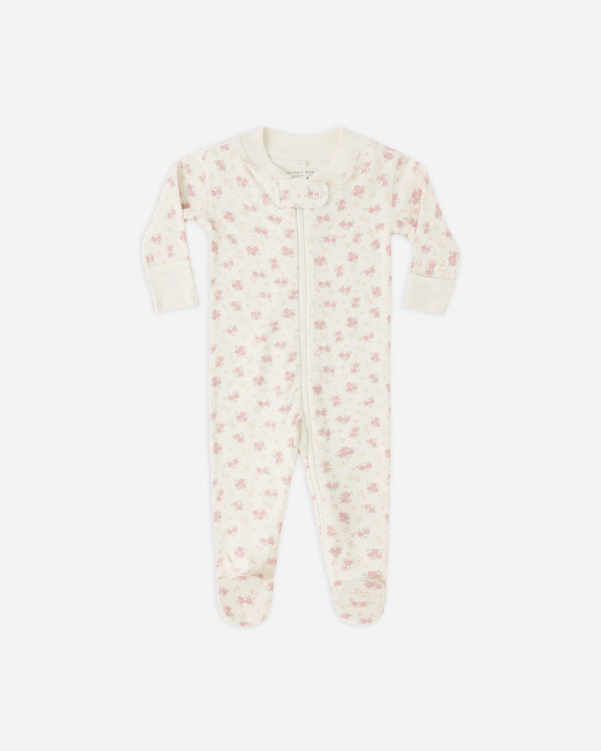 Zip Long Sleeve Sleeper Footie || Flower Field