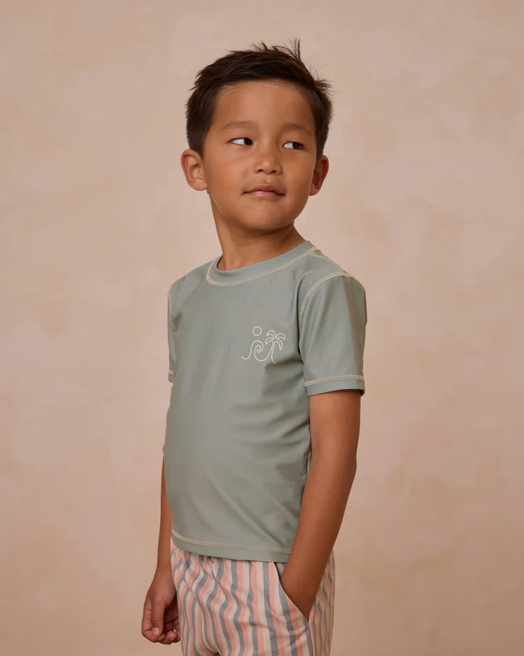 Rylee + Cru Boys Rashguard || Eucalyptus