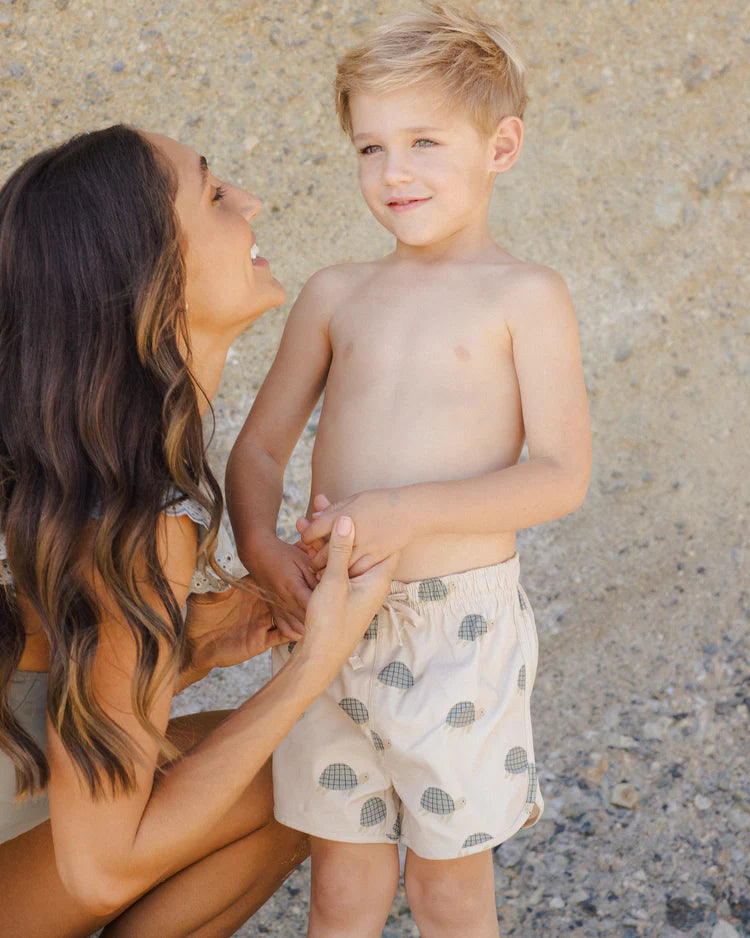 Rylee + Cru Swim Trunk || Sea Turtles