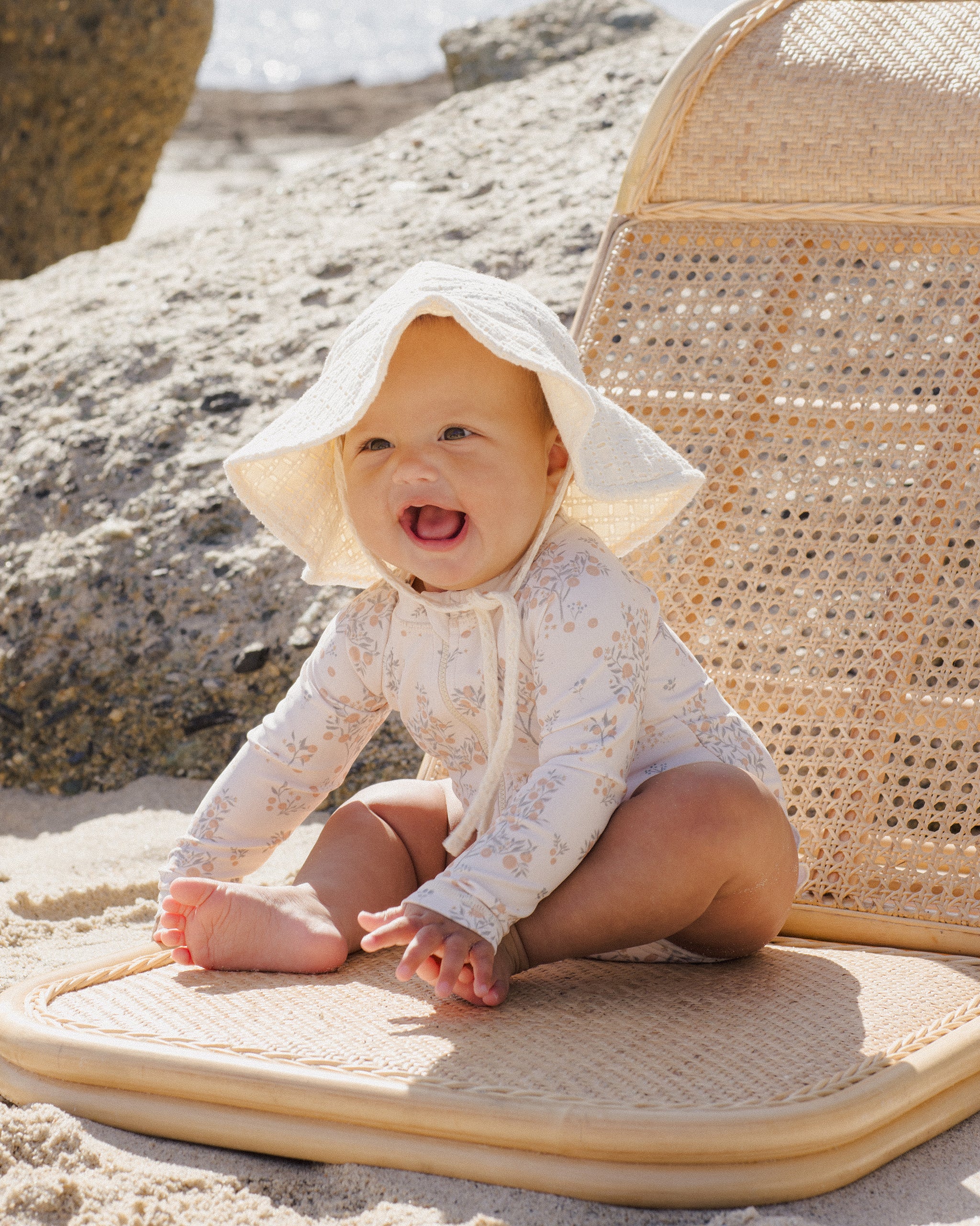 Rylee + Cru Rash Guard One-Piece || Citrus Grove