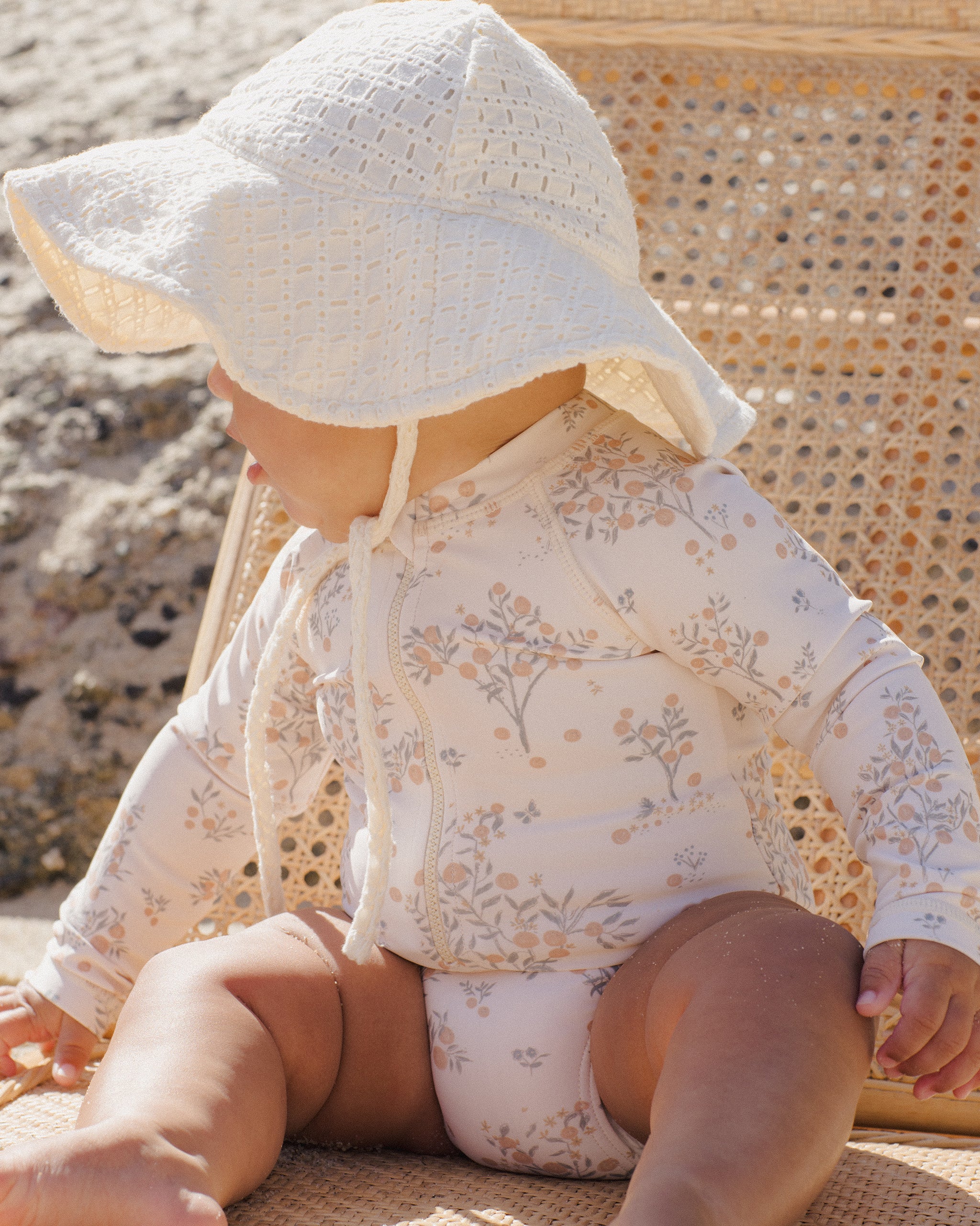 Rylee + Cru Rash Guard One-Piece || Citrus Grove