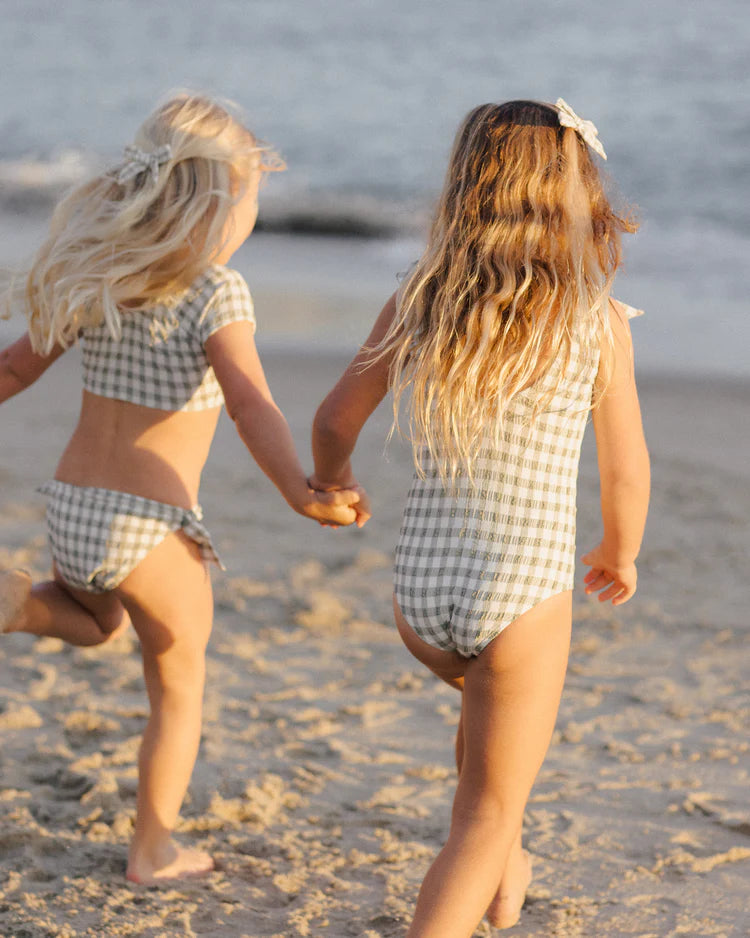Rylee + Cru Millie One-Piece Swimsuit || Eucalyptus Check