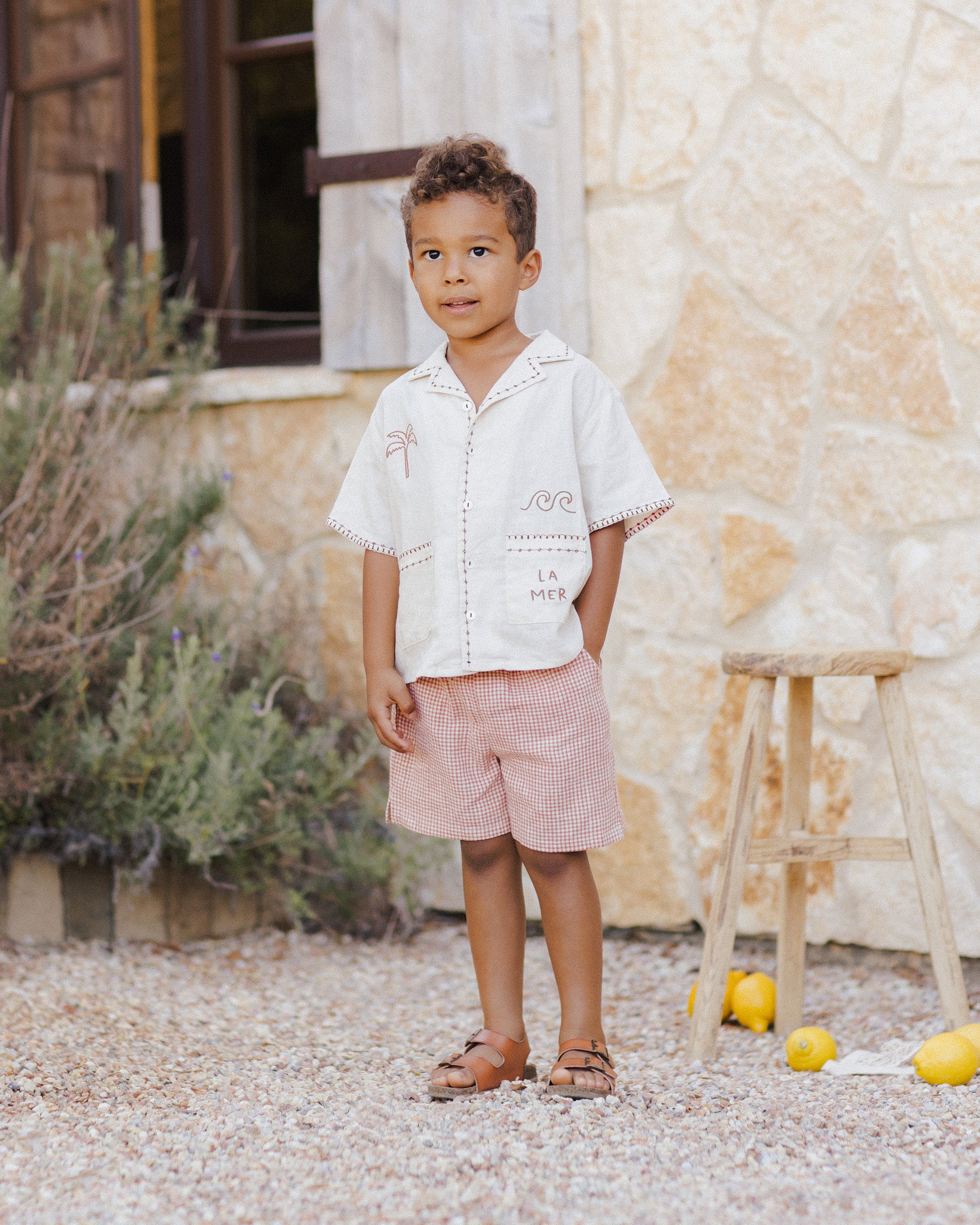 Rylee + Cru Perry Short || Poppy Gingham