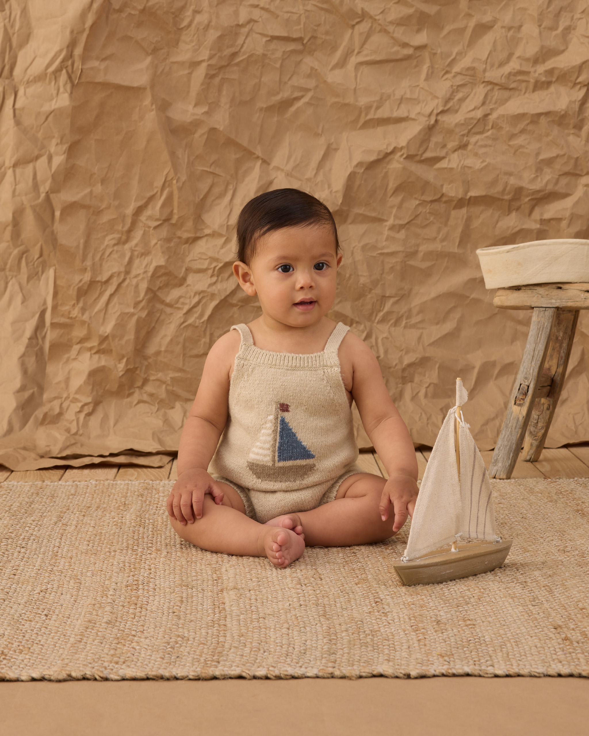 Rylee + Cru Fisher Romper || Sailboat
