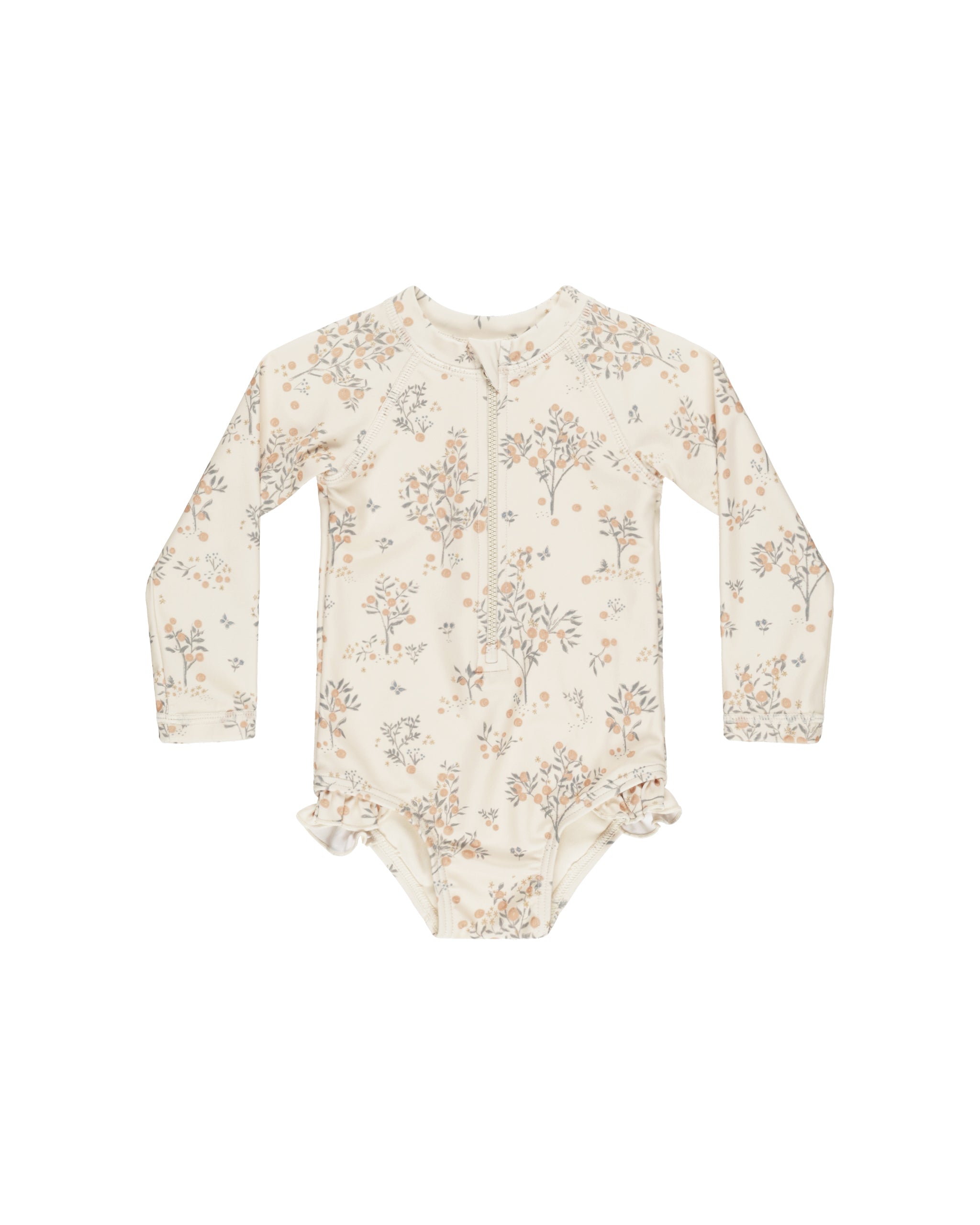 Rylee + Cru Rash Guard One-Piece || Citrus Grove