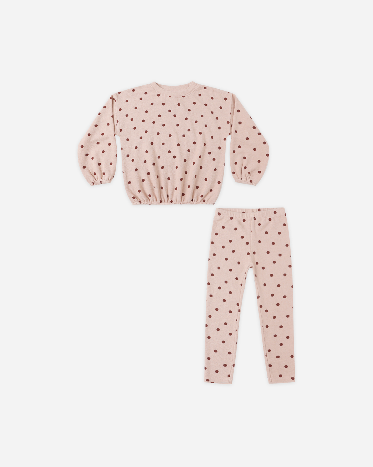 Spongy Knit Set || Polka Dot