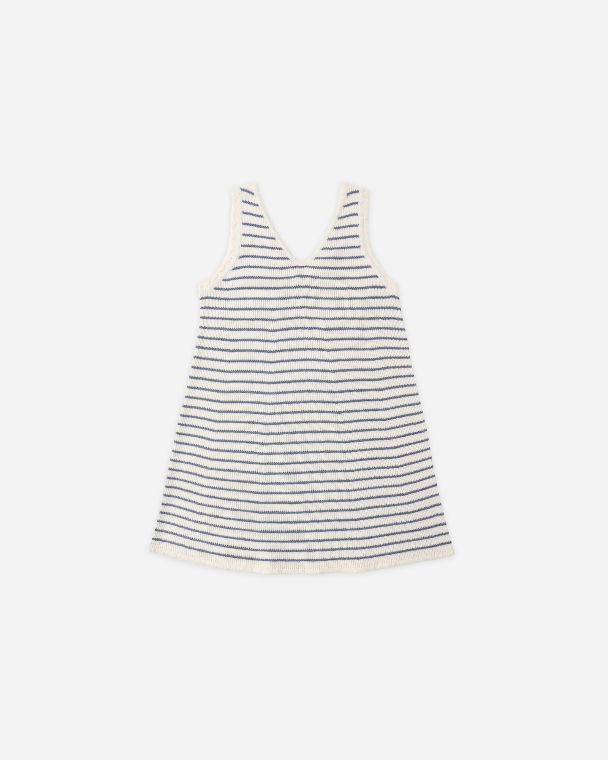 Rylee + Cru Crochet Tank Mini Dress || Marine Stripe