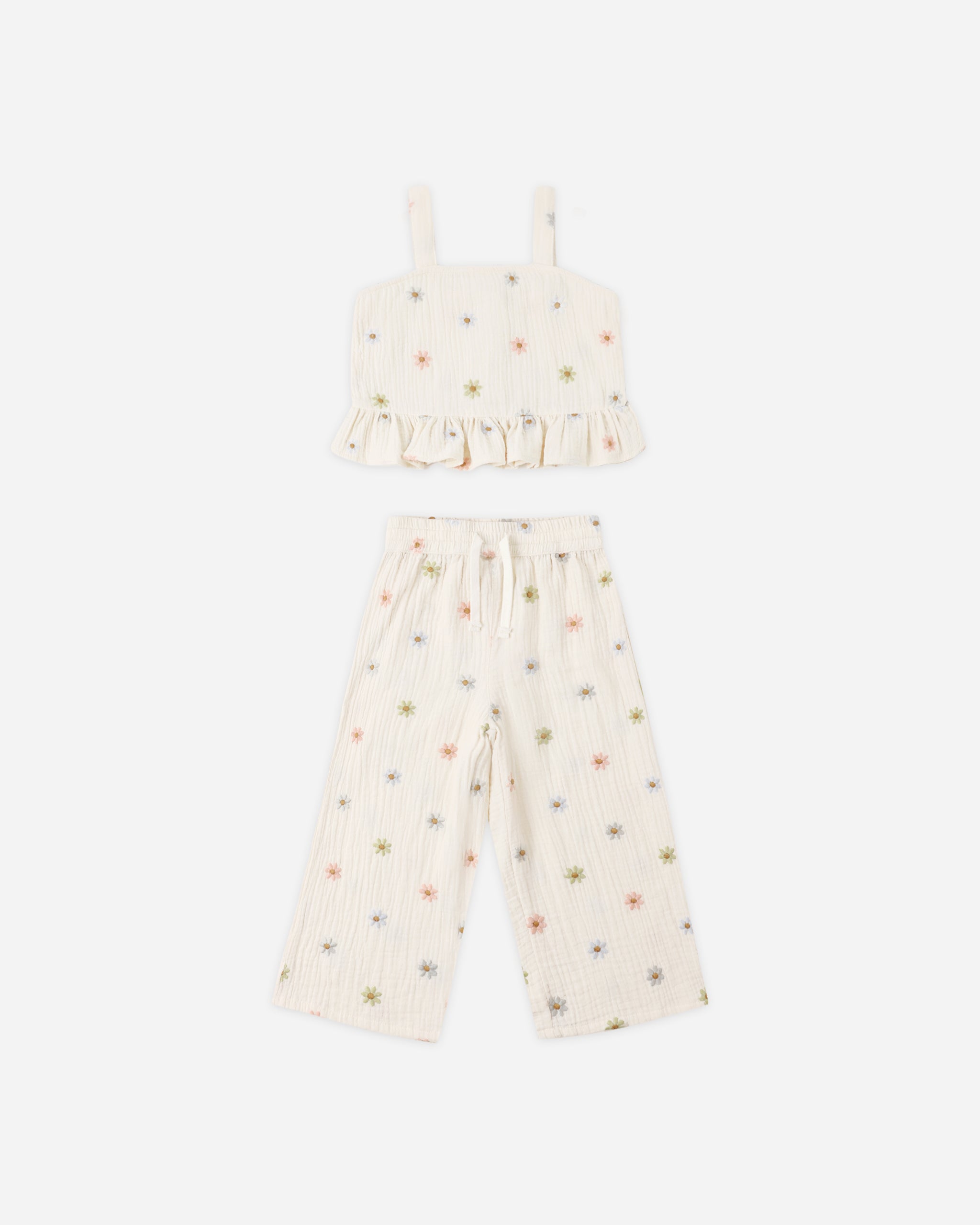 Rylee + Cru Kayli Set || Embroidered Daisies