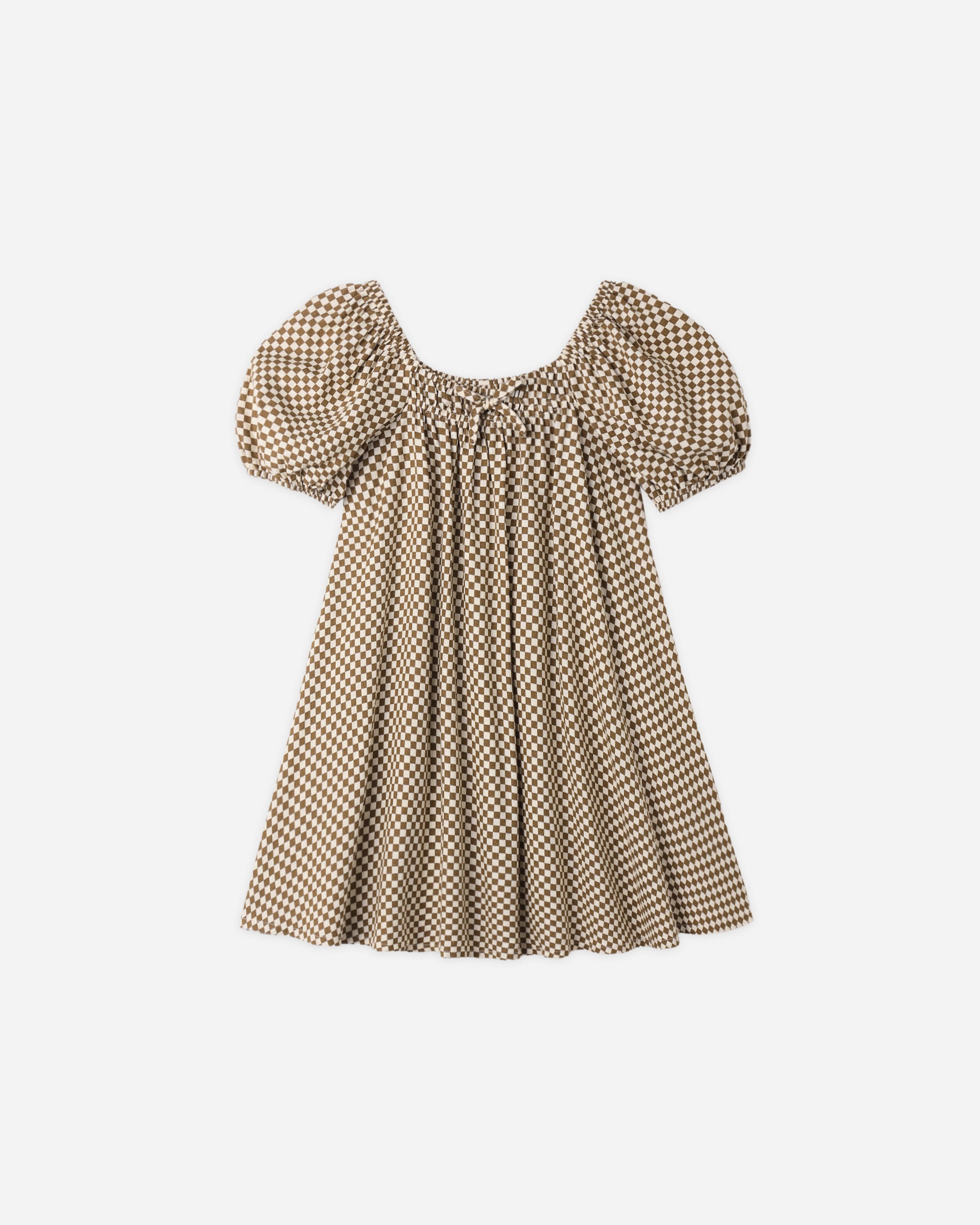 Rylee + Cru Sabrina Mini Dress || Ocre Check