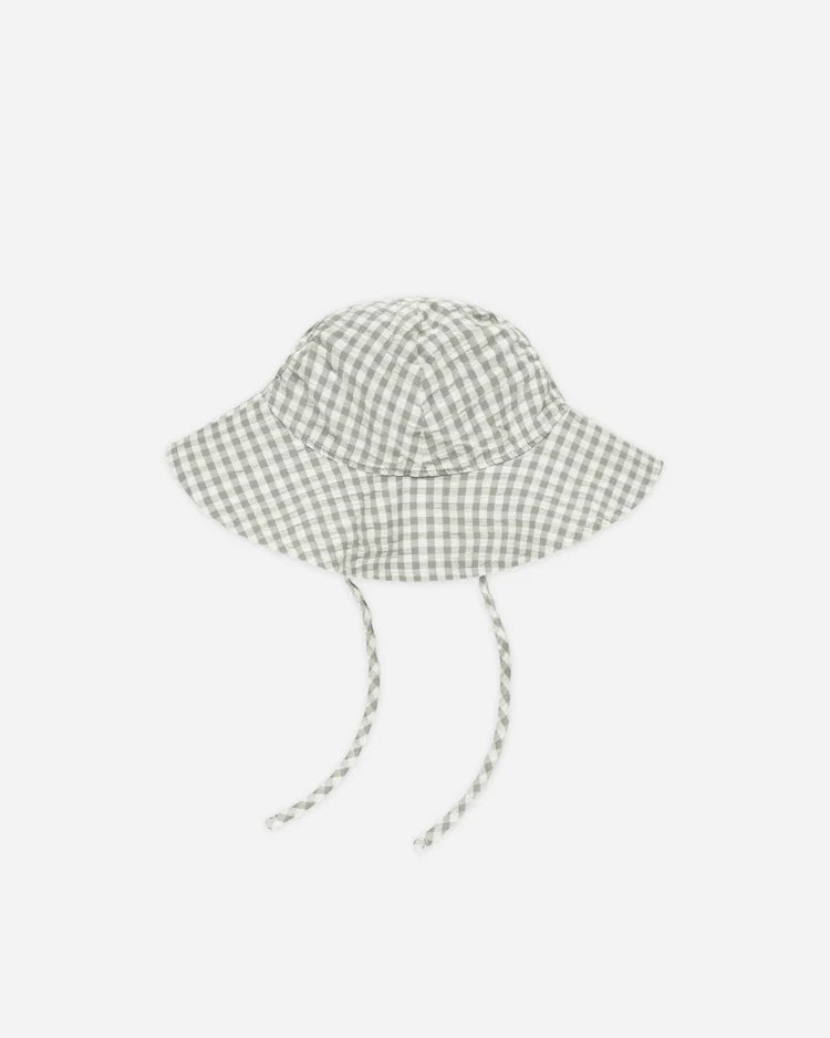 Rylee + Cru Floppy Sun Hat || Eucalyptus Gingham