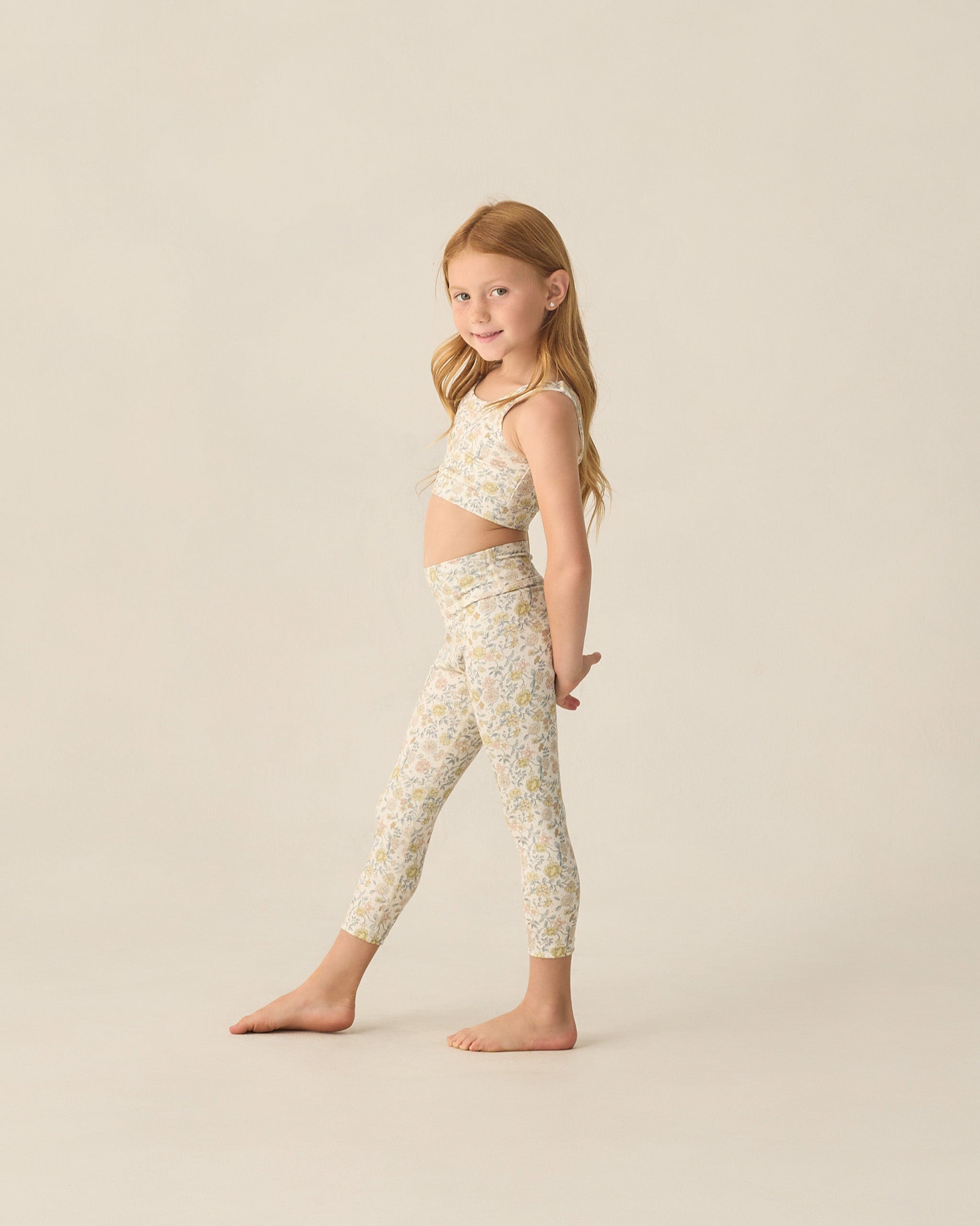 Rylee + Cru Basic Legging || Citron Bloom