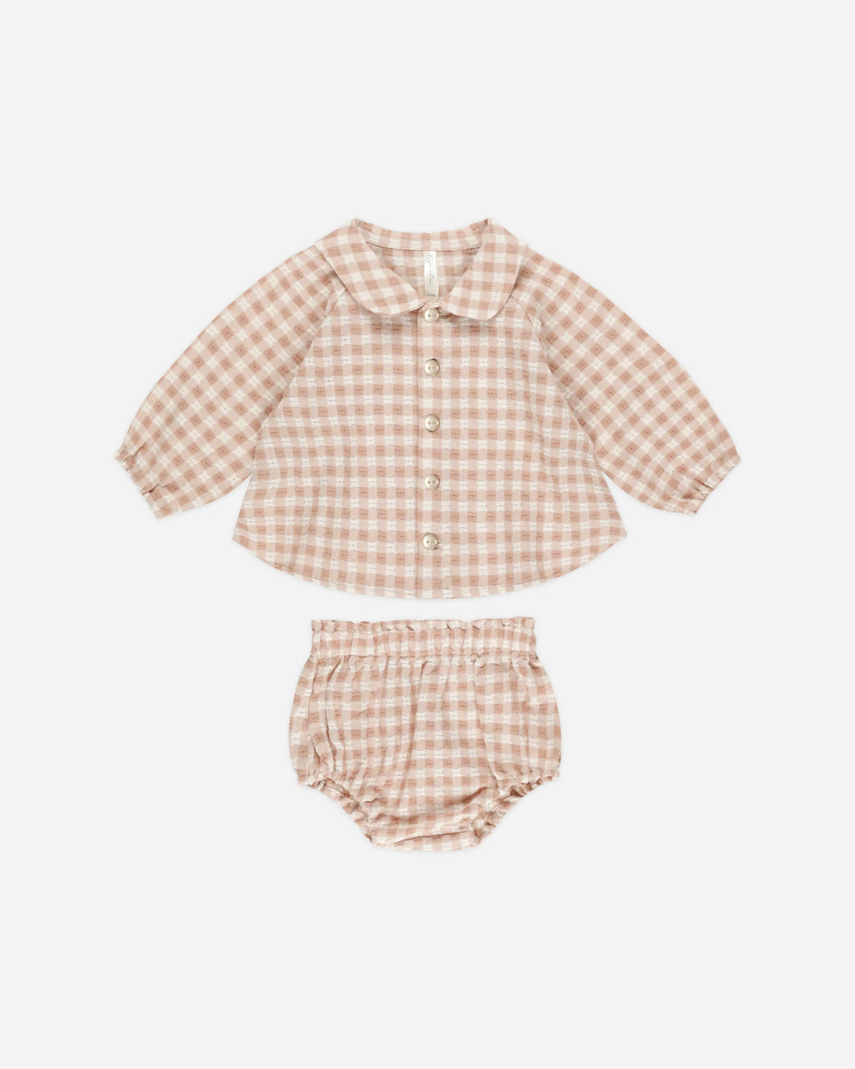 Rylee + Cru Nellie Set || Pink Gingham