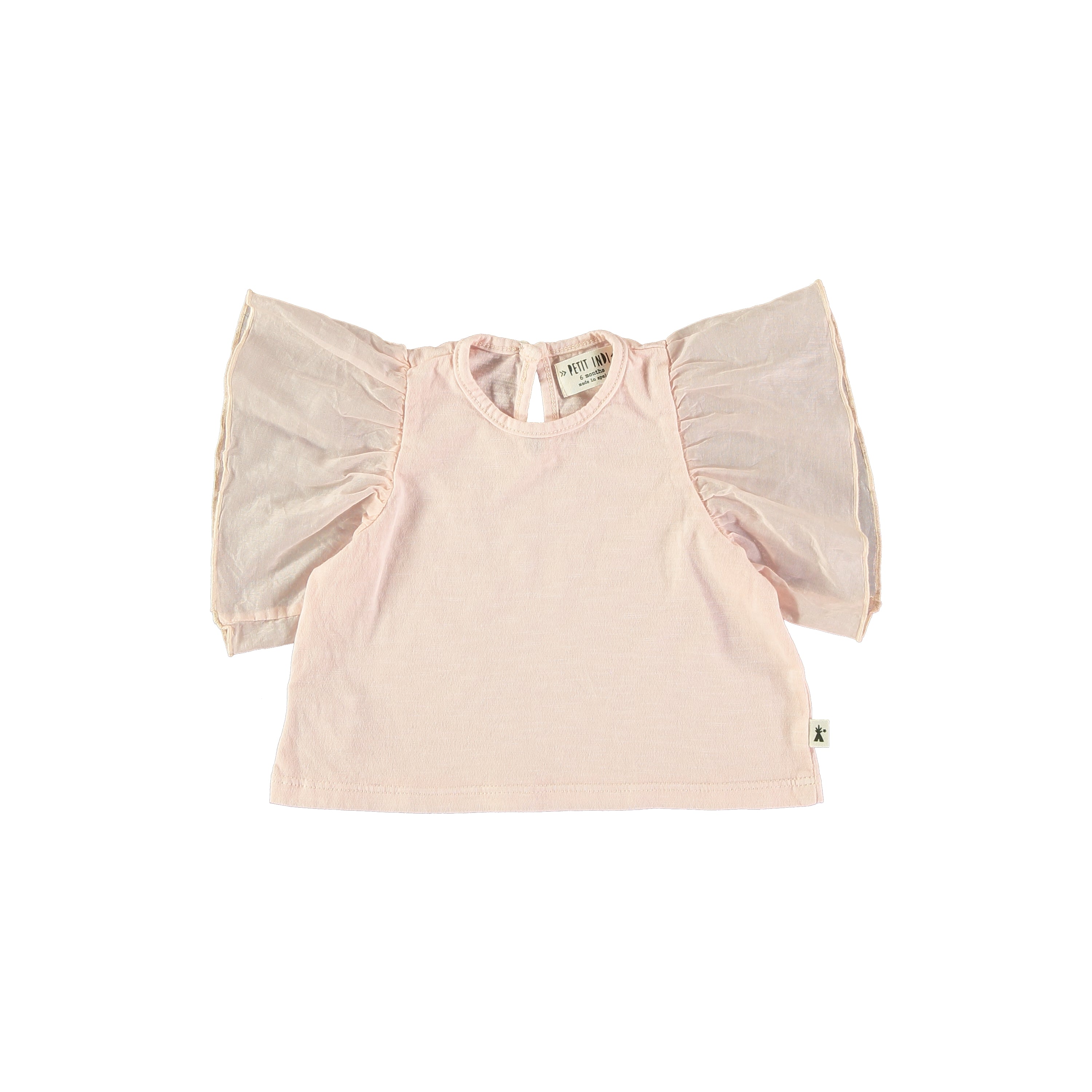 Flutter Sleeve Blouse + Strawberry Short Set || Pink