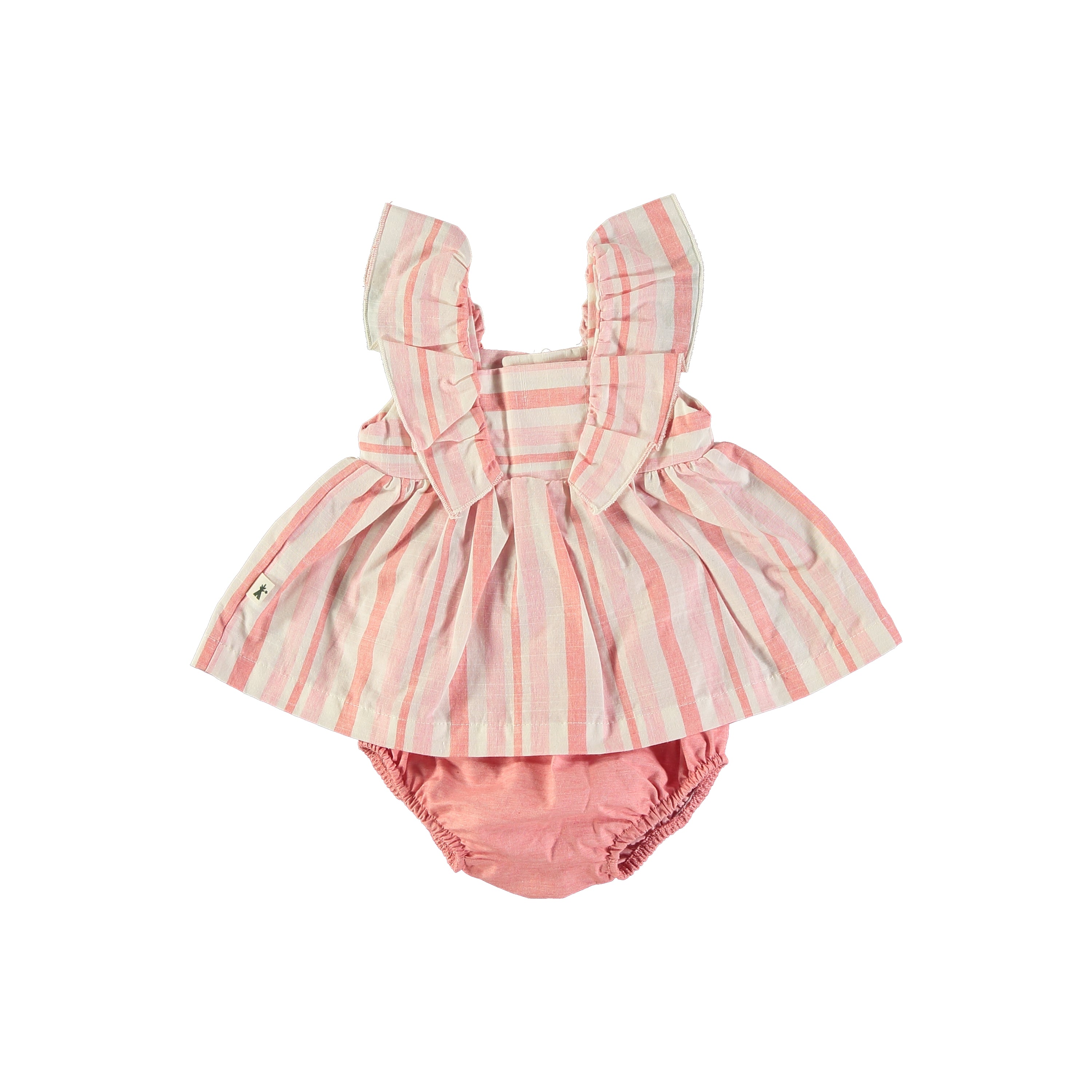 Petit Indi Baby Stripe Dress w/Bloomer | Pink Stripe