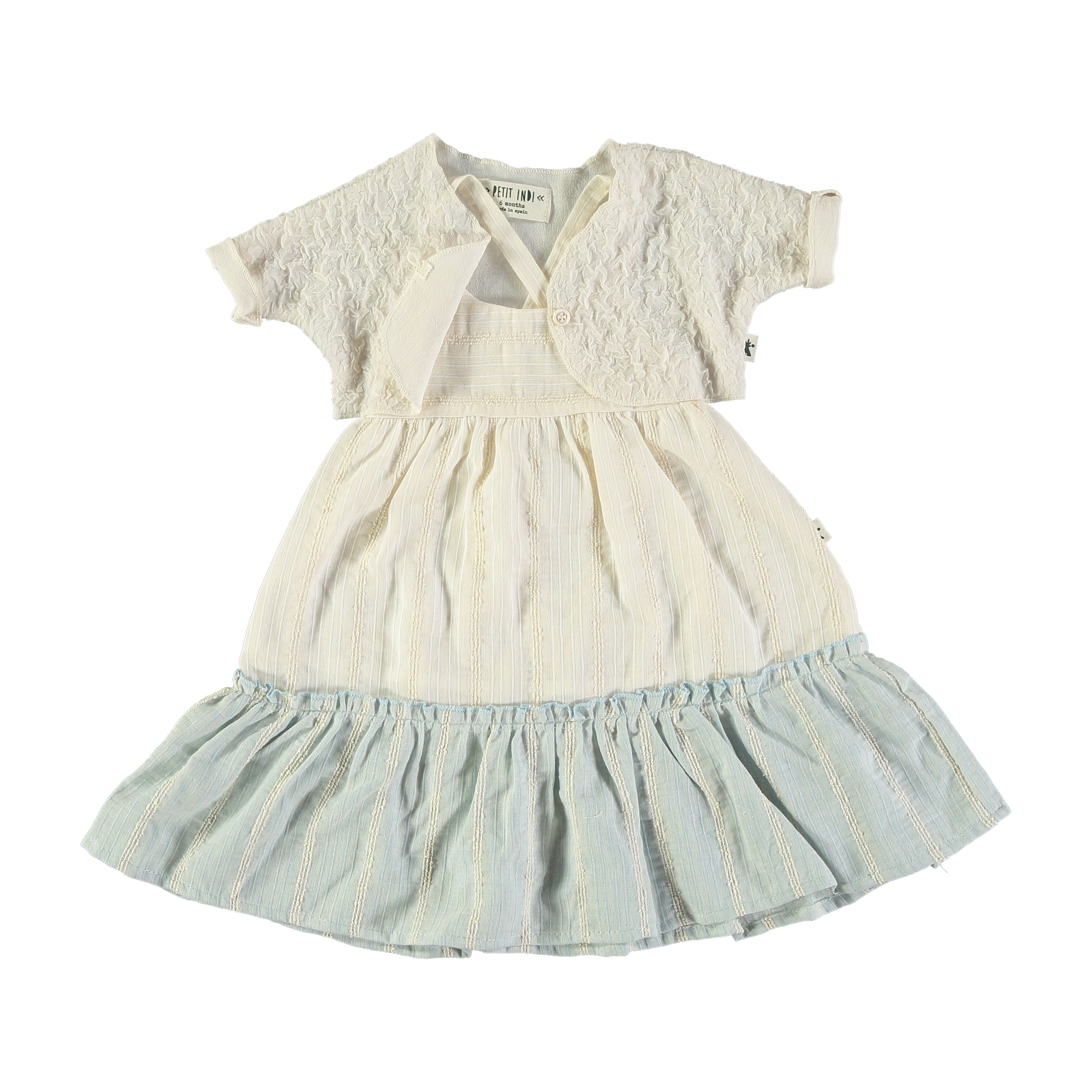 Petit Indi Baby Bolero Jacket || Cream