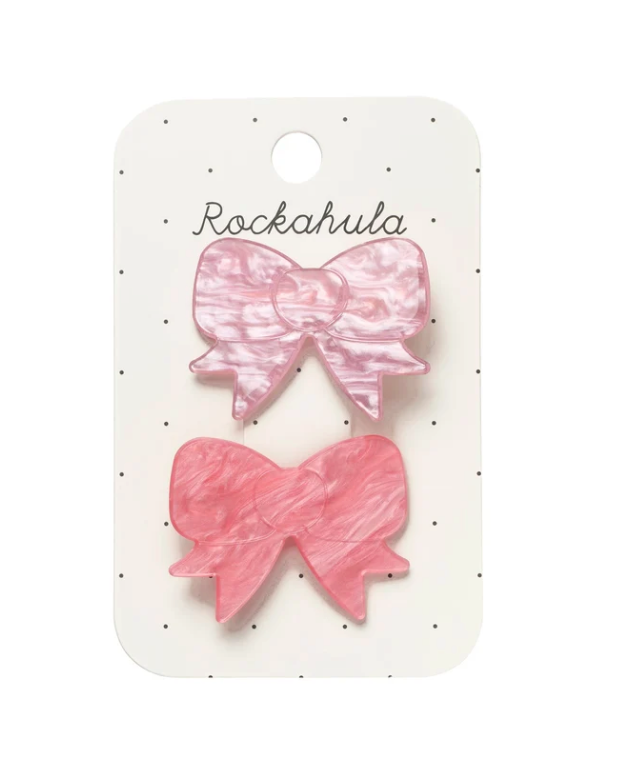 Rockahula Pretty in Pink Acetate Bow Clips