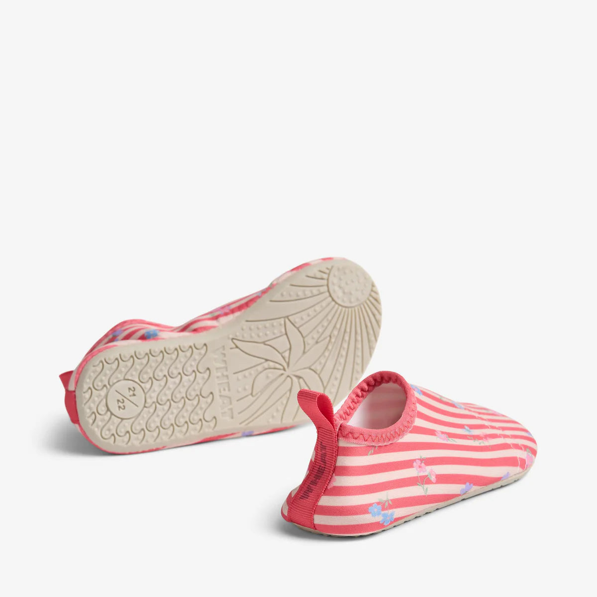 Wheat Swimshoe Dolphin || Red Stripe Flowers