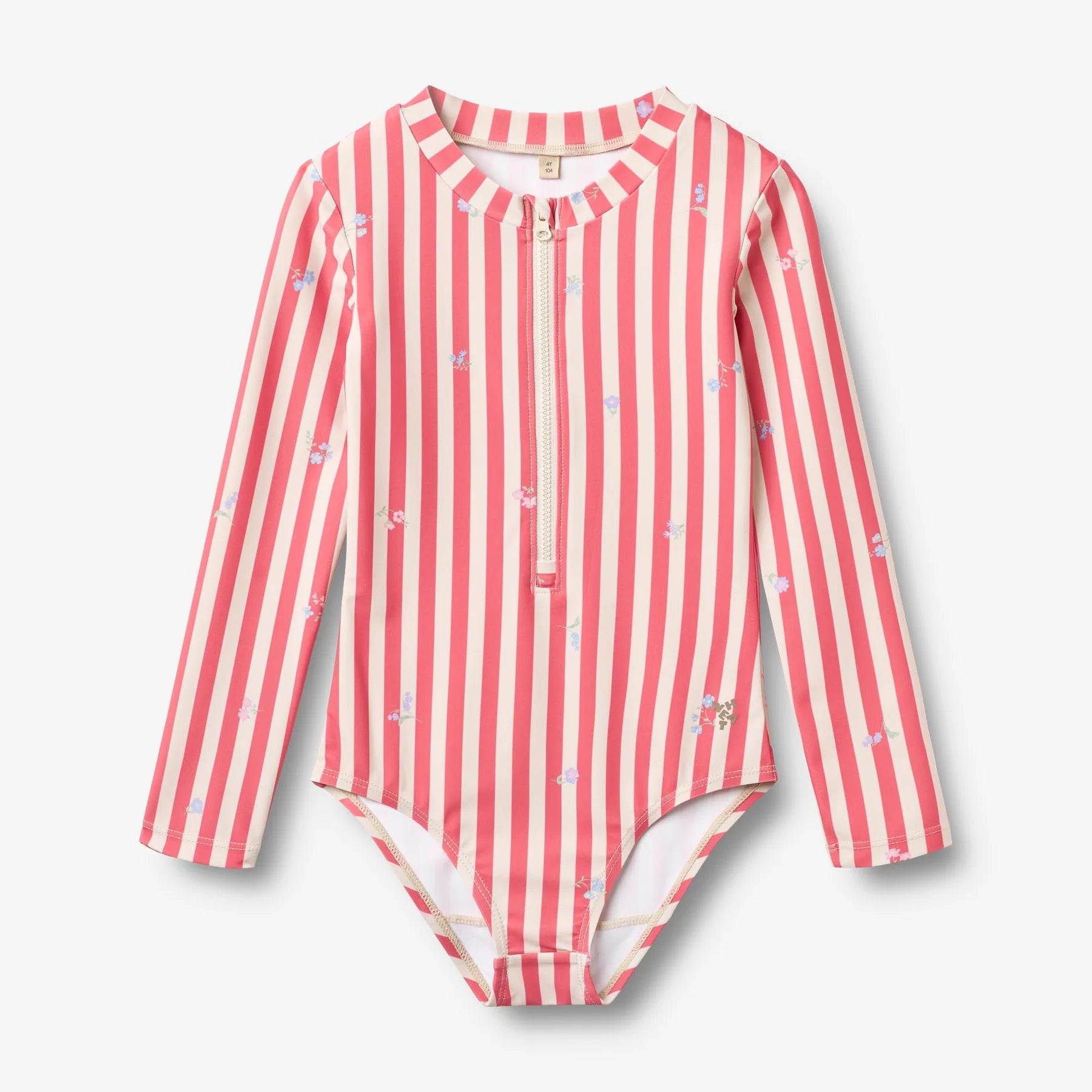 Wheat Swimsuit L/S Margot || Red Stripe Flowers
