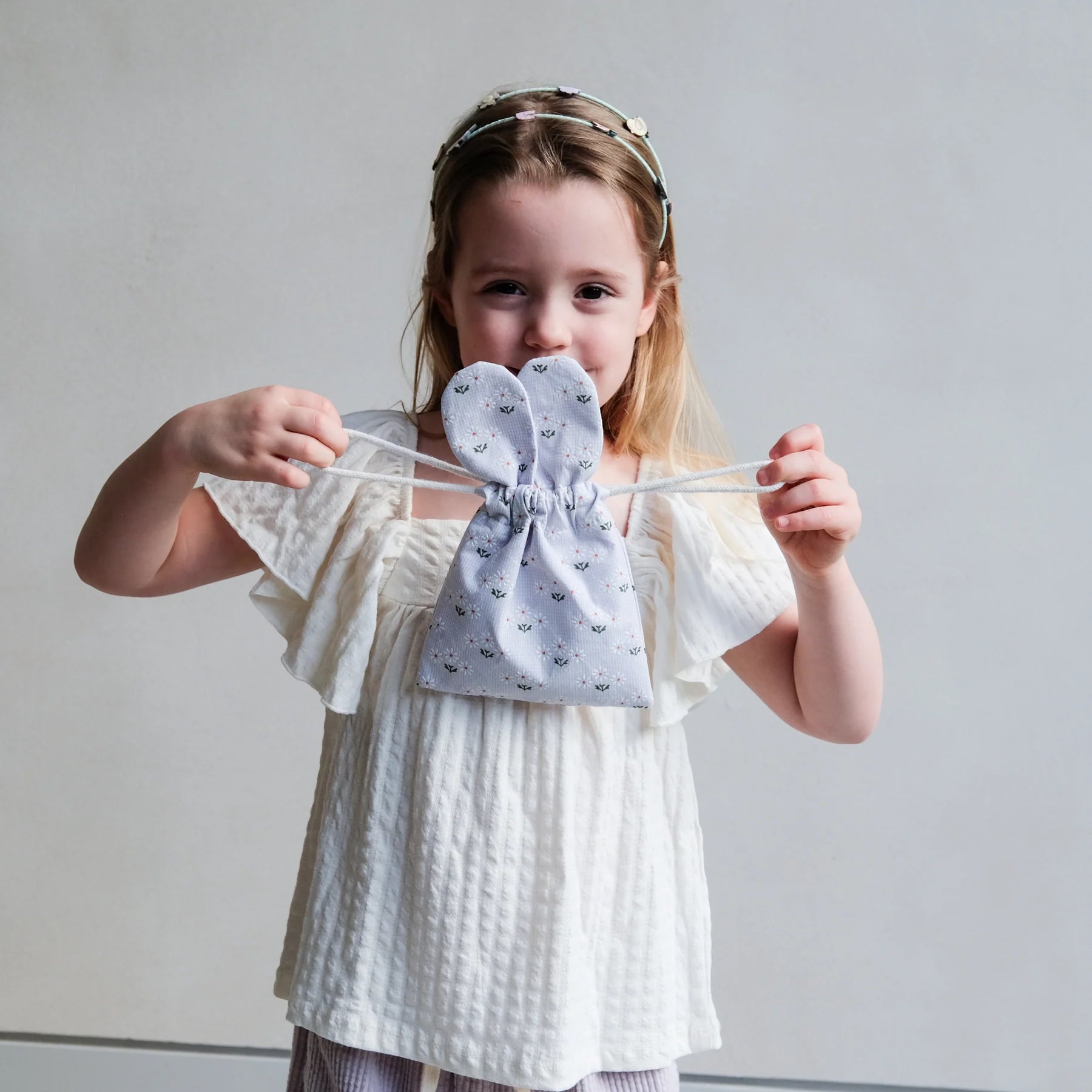 Easter Pouch Hair Accessories || Blue
