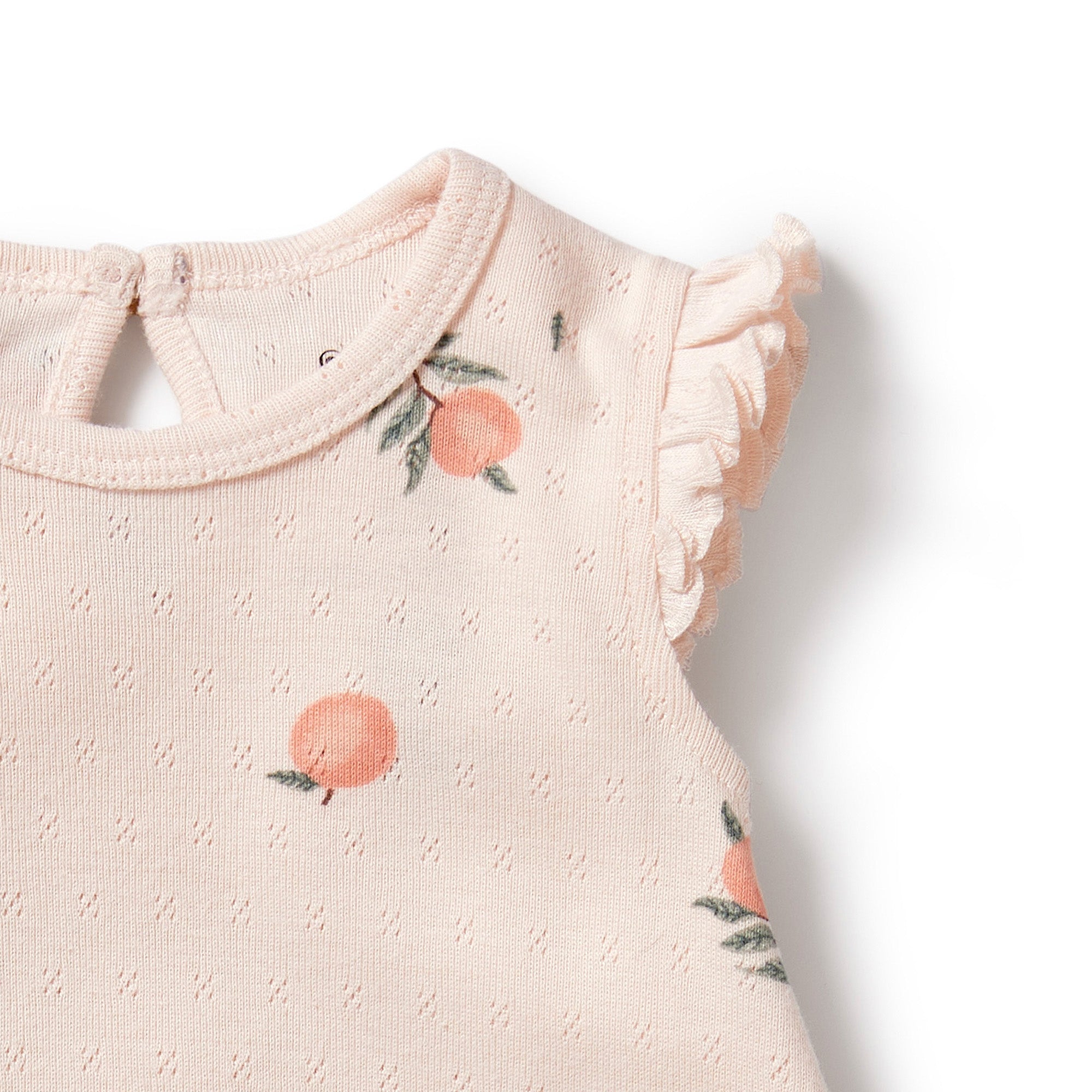 Organic Cotton Playsuit || Peaches