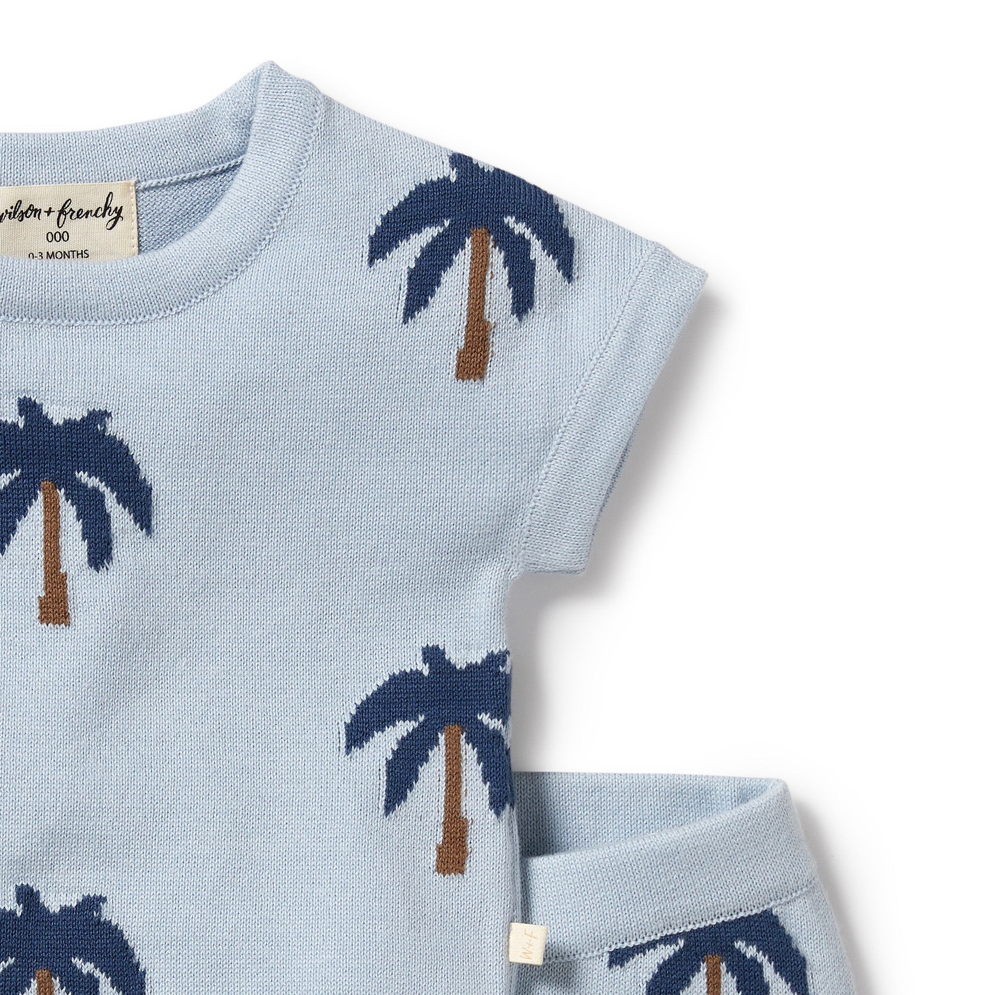 Little Palm Organic Knitted Short + Top Set