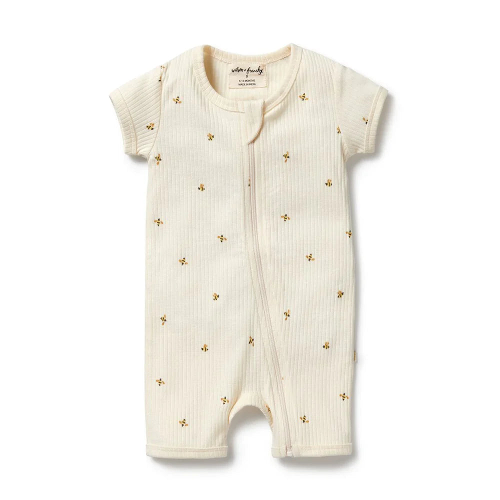Bee Mine Organic Boyleg Zipsuit