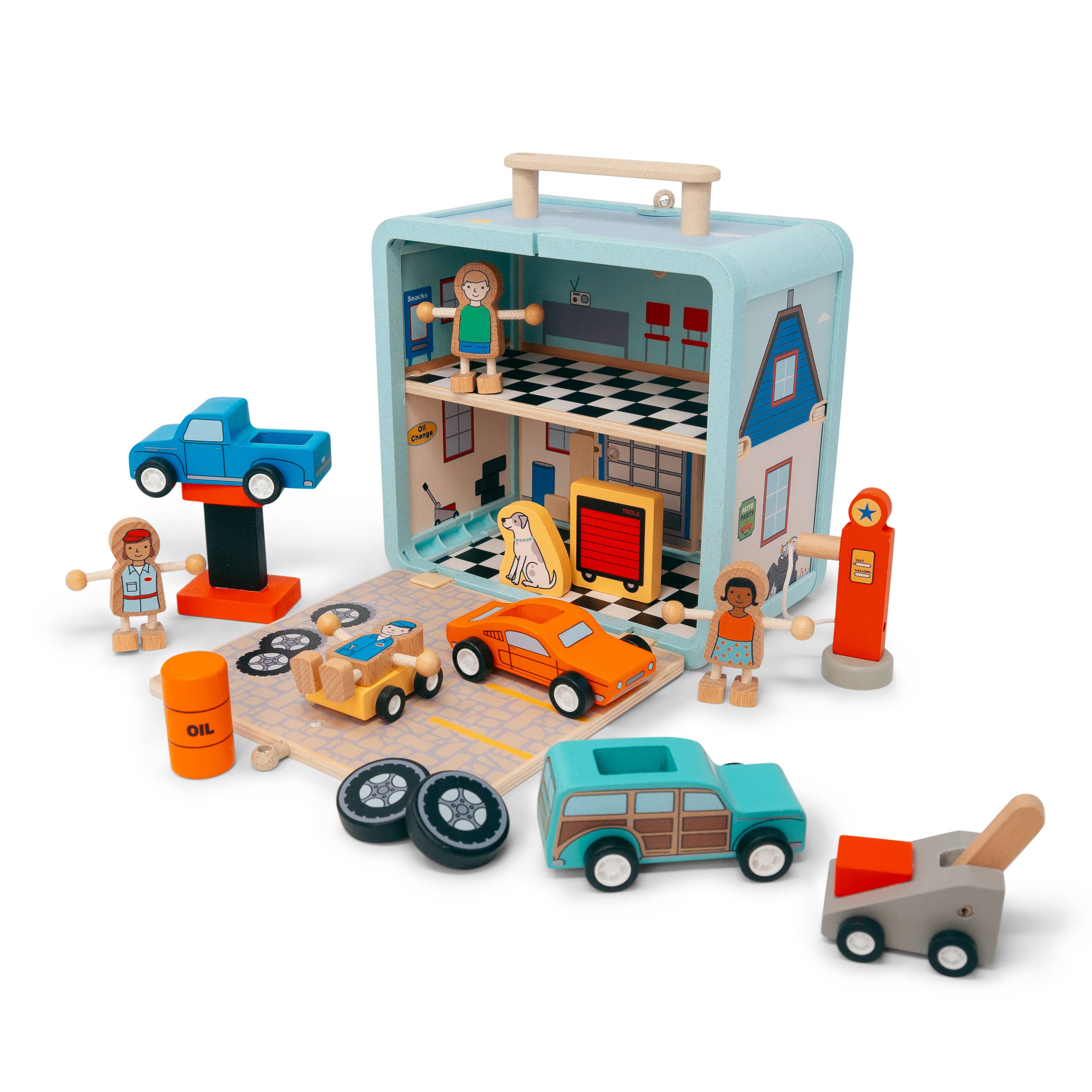 Toy Suitcase Series: Auto Repair Shop