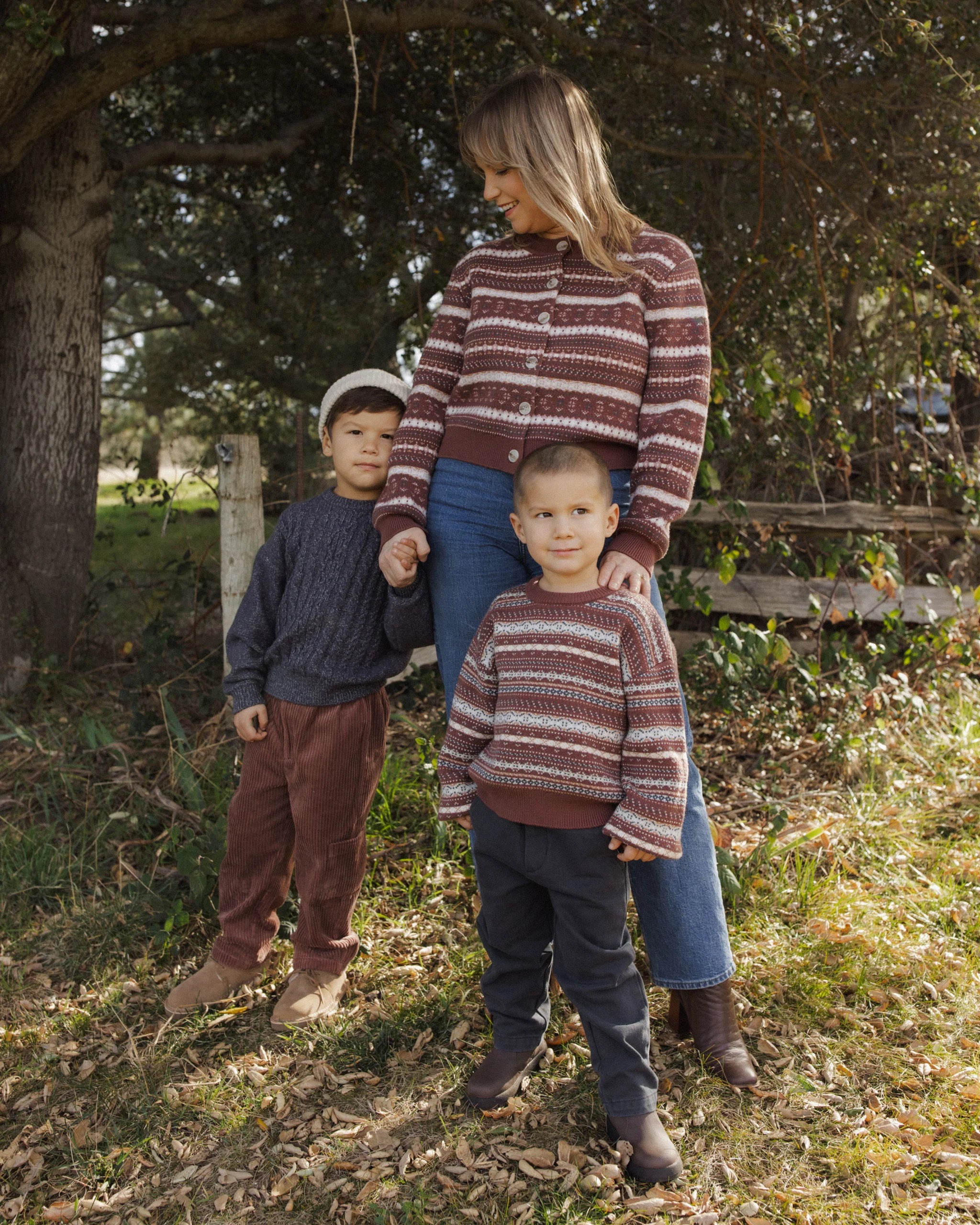 Rylee + Cru Aspen Sweater || Mulberry Multi-Stripe