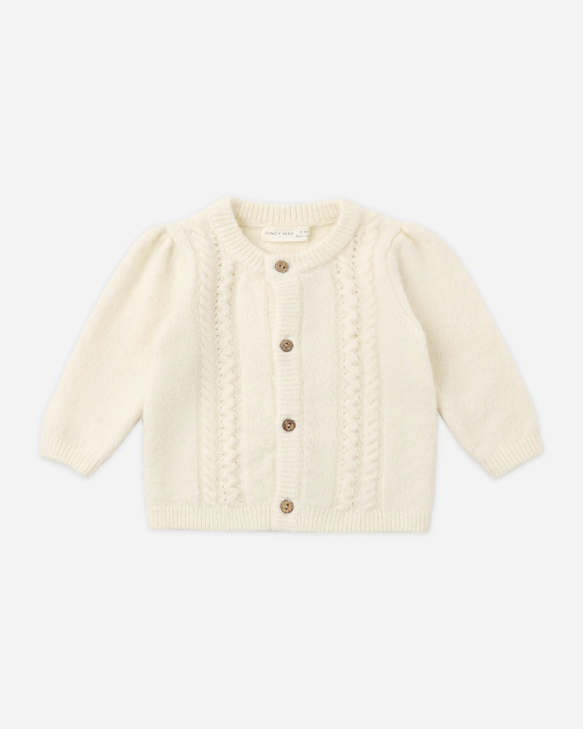 Quincy Mae Holly Cardigan || Natural