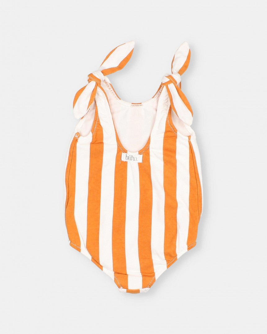 Stripes Swimsuit || Orange