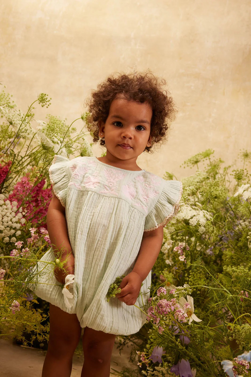 Louise Misha Nusha Romper || Almond
