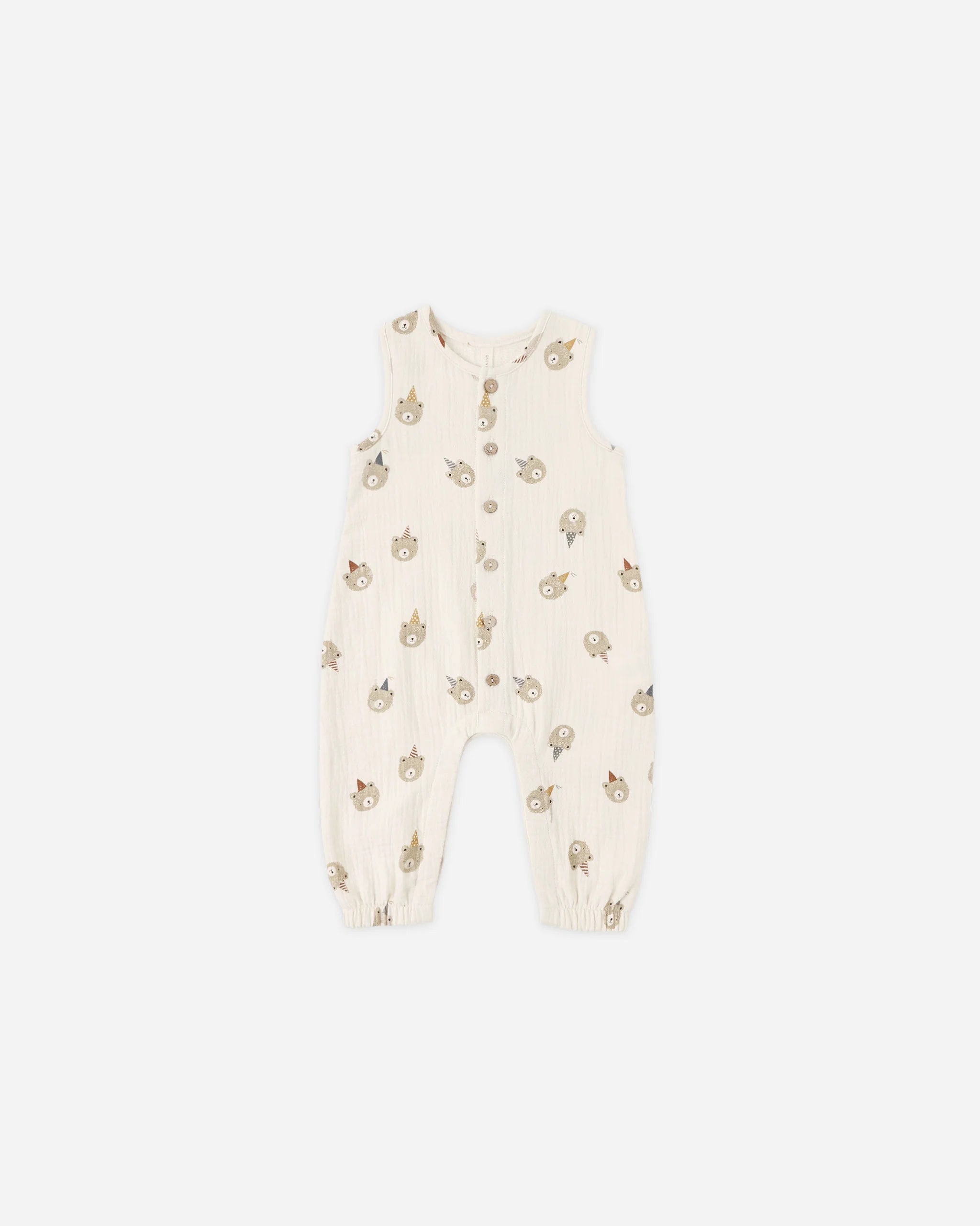 Quincy Mae Woven Jumpsuit || Party Bears