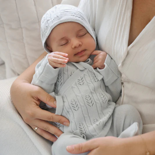 Cloud Blue Baby Layette Set with Box || Size 0-3 M