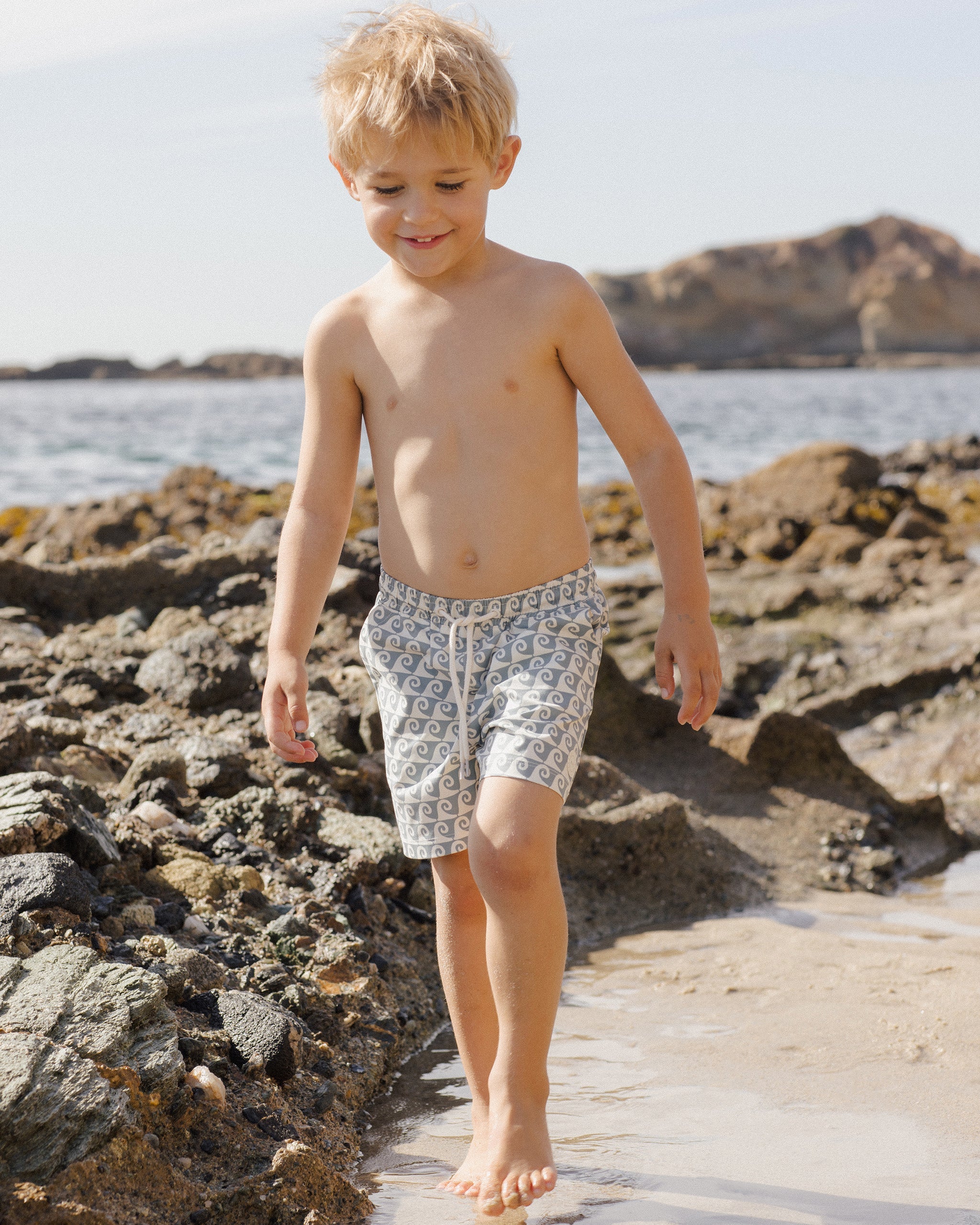 Rylee + Cru Board Short || Ocean Waves