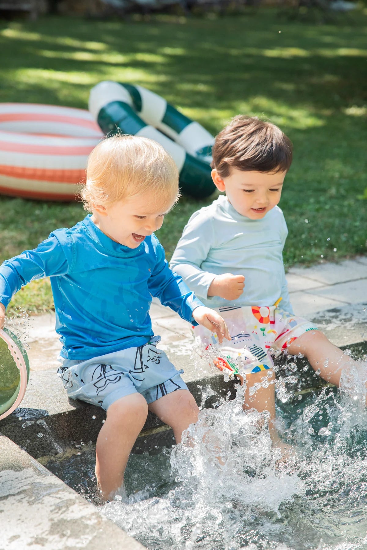 Kids Rashguard Shirt 50+UFP || Placid Blue