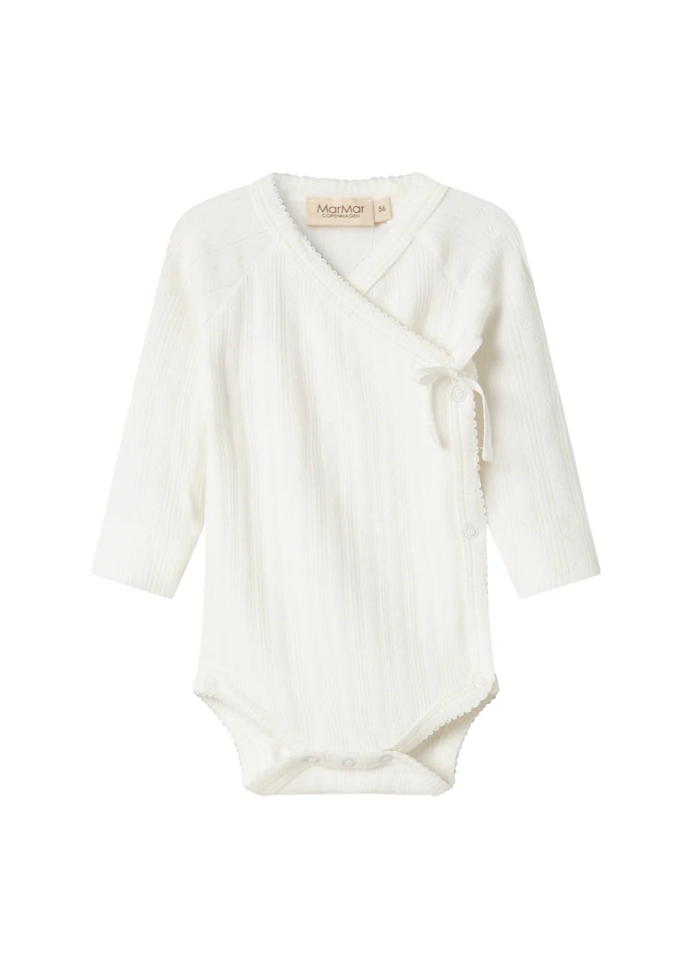 Pointelle Bodysuit and Pant Set - Gentle White