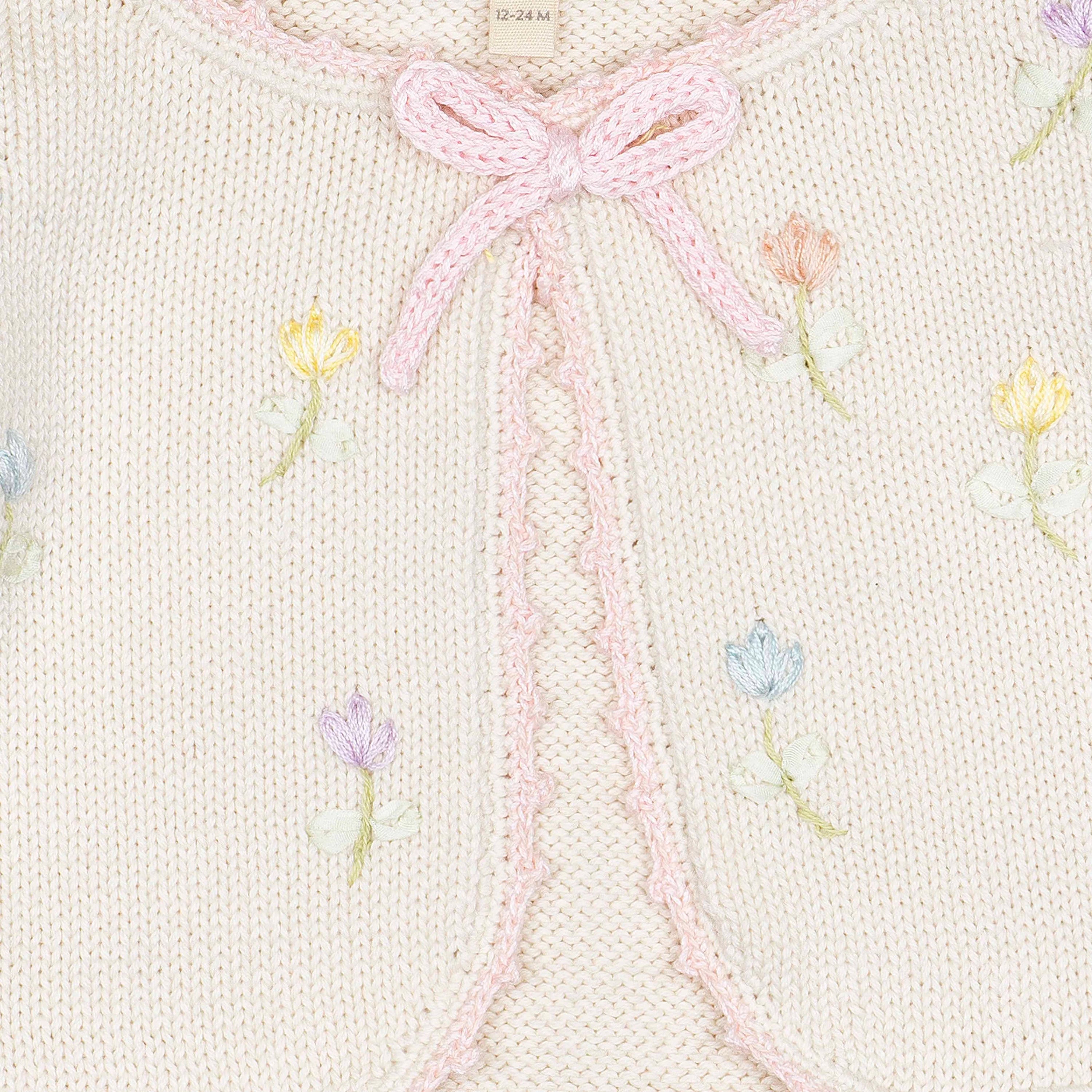 Wild Wawa Embroidered Bolero || Pink/Natural