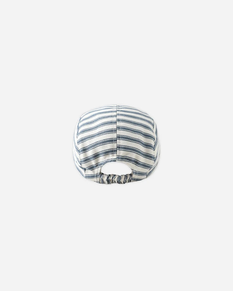 Quincy Mae Baby Cap || Ocean Pinstripe