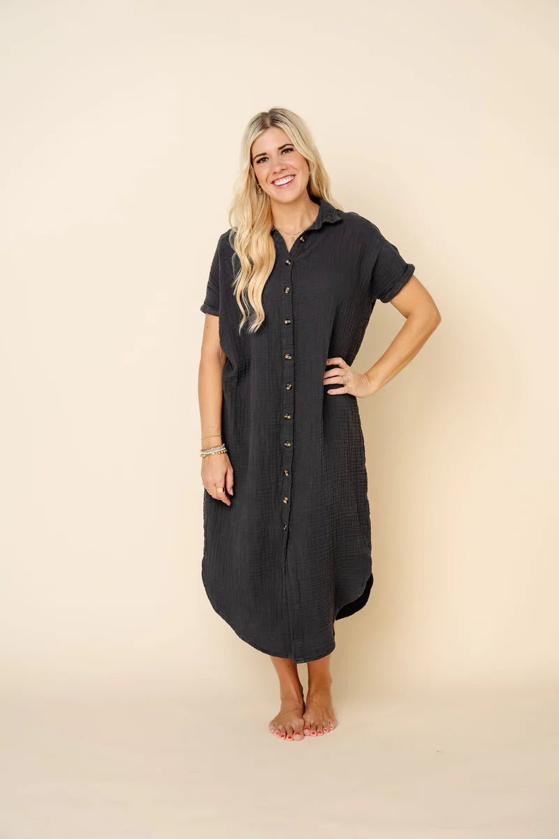 Lou Lou and Company Everyday Dress || Charcoal