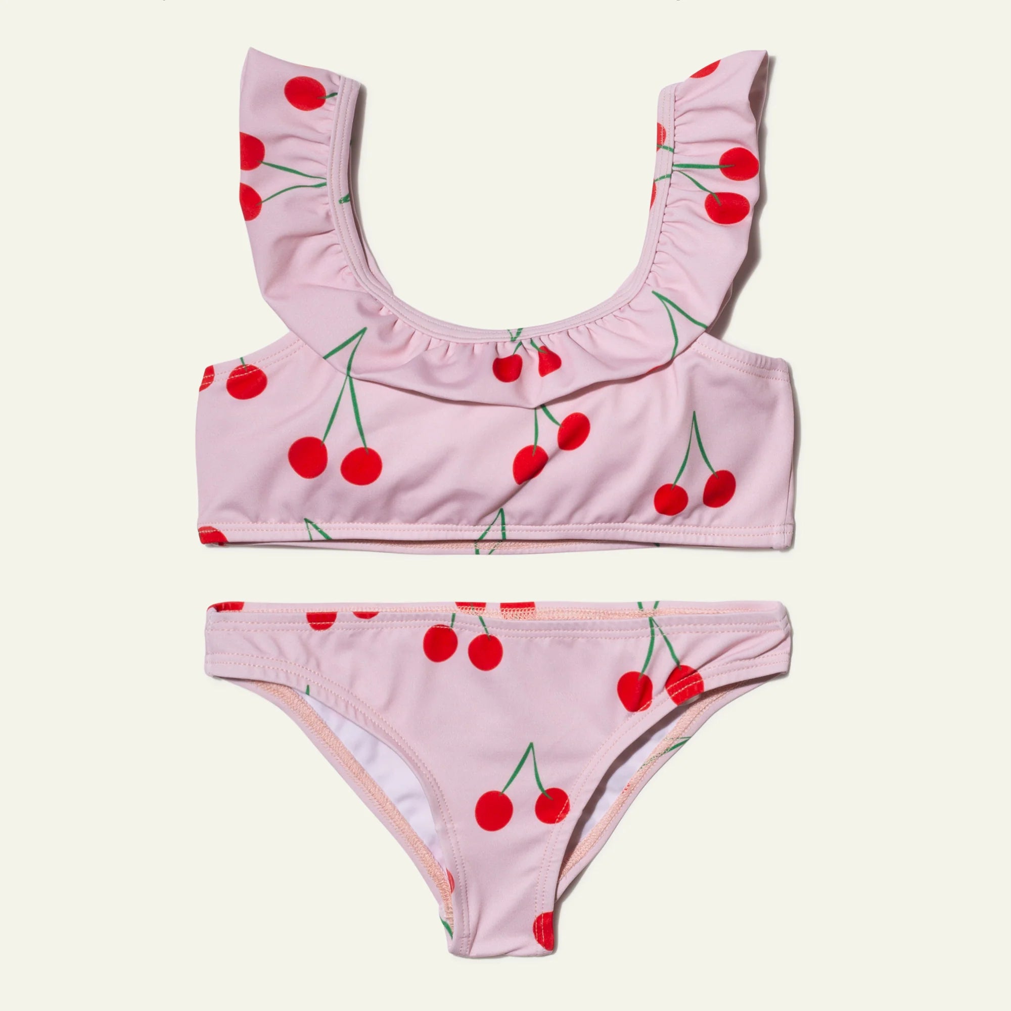 Girls Ruffle Bikini || Cherry