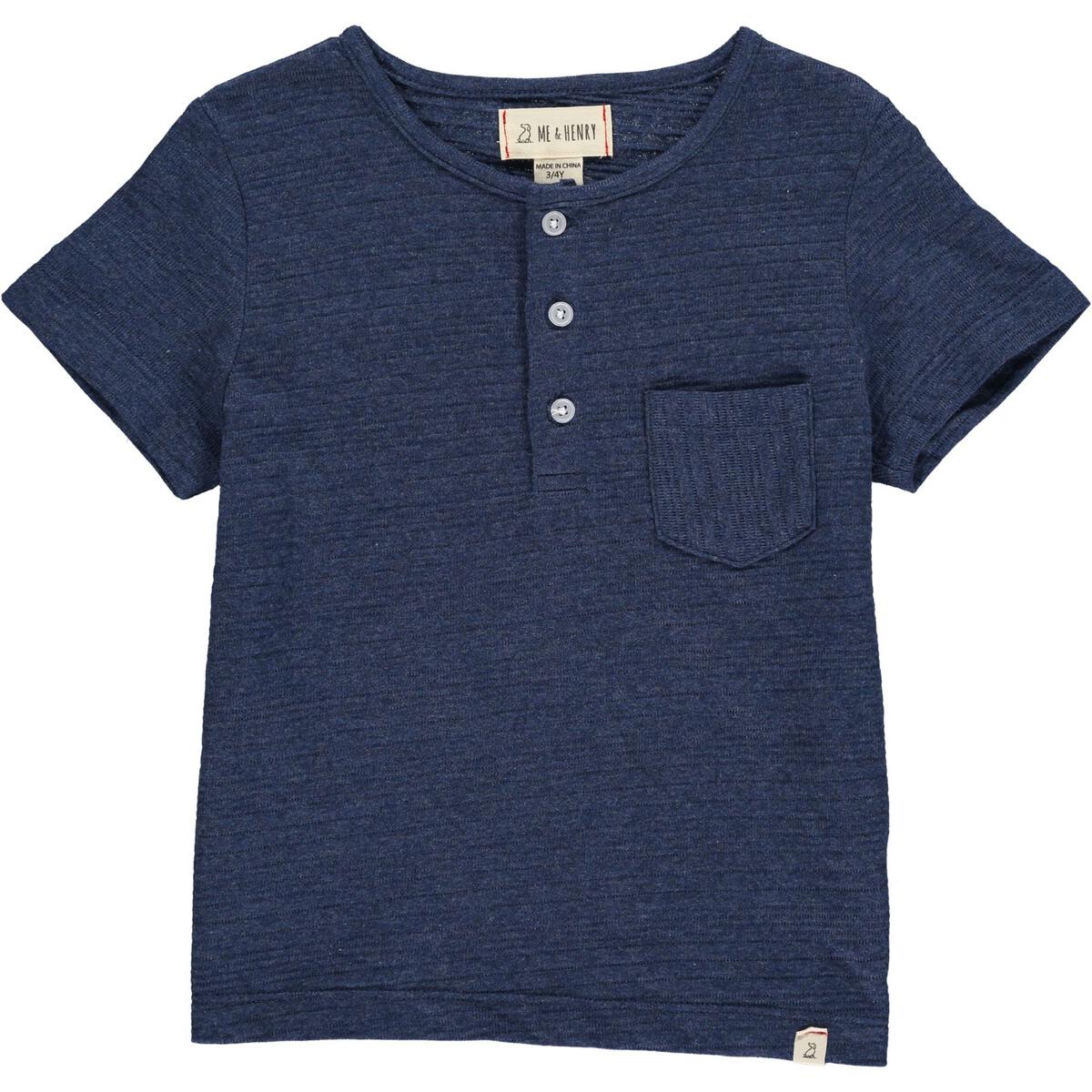 Dodger Henley || Navy Ribbed