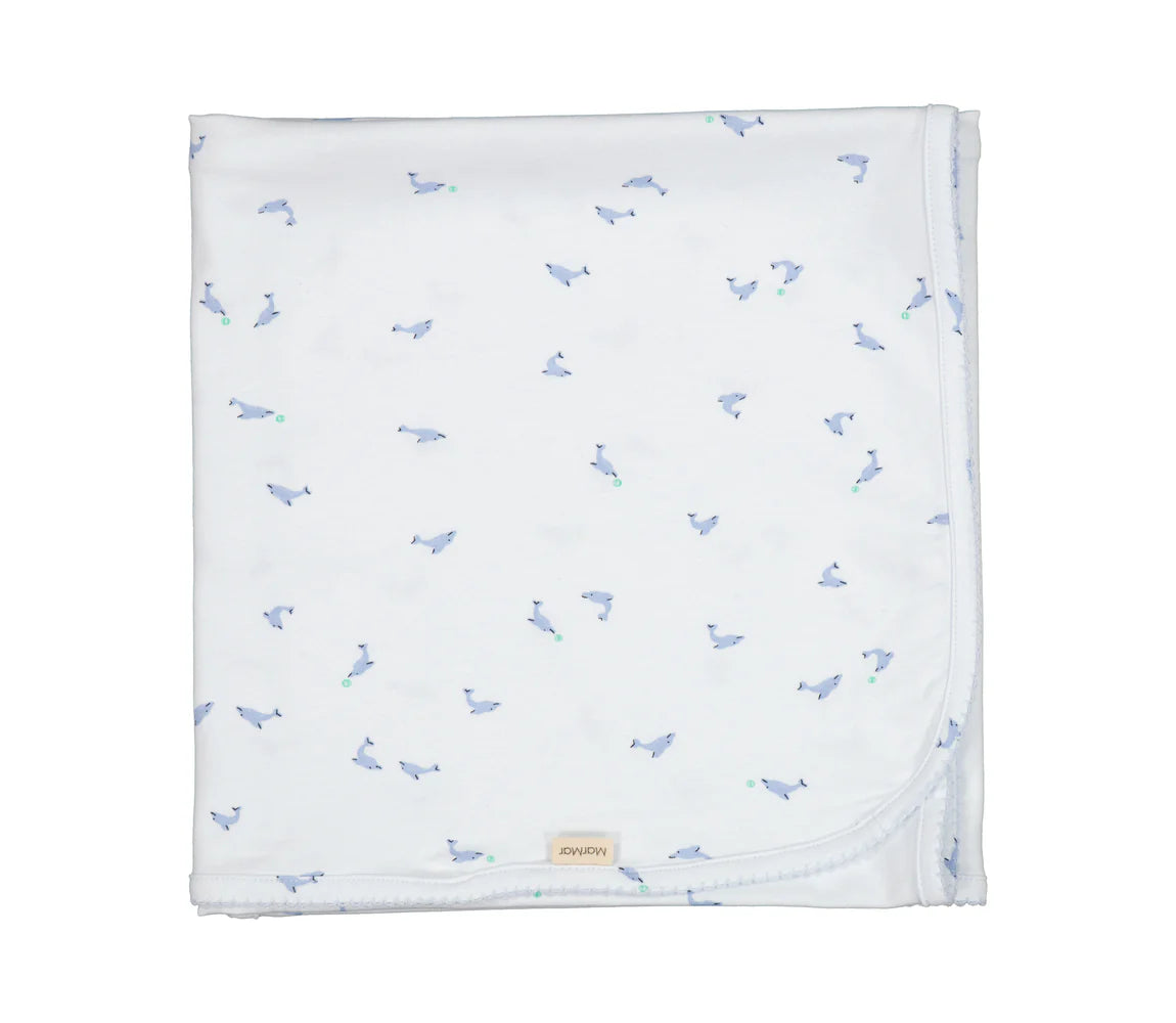 Rubello, Jumpsuit || Dolphin with Matching Blanket - Size 4M