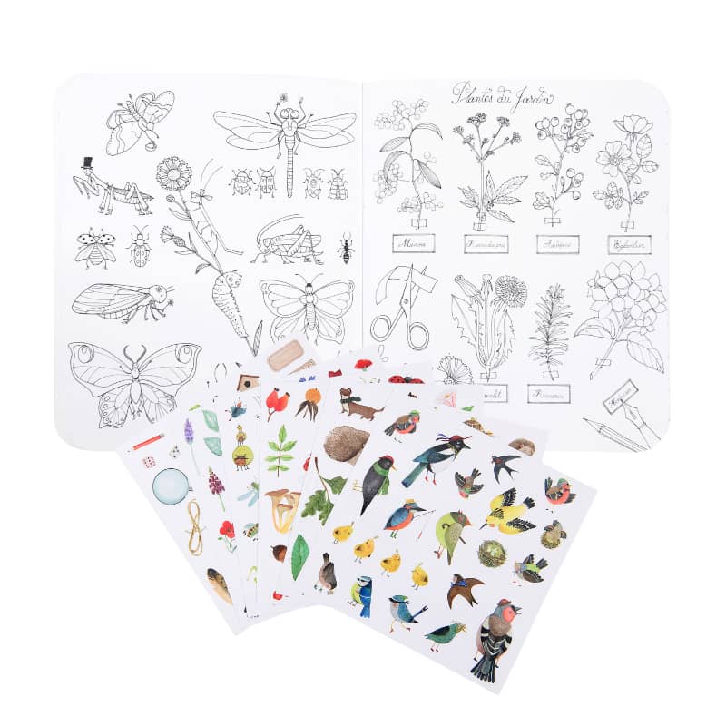 Coloring Book & Stickers - Botanist/Garden Theme