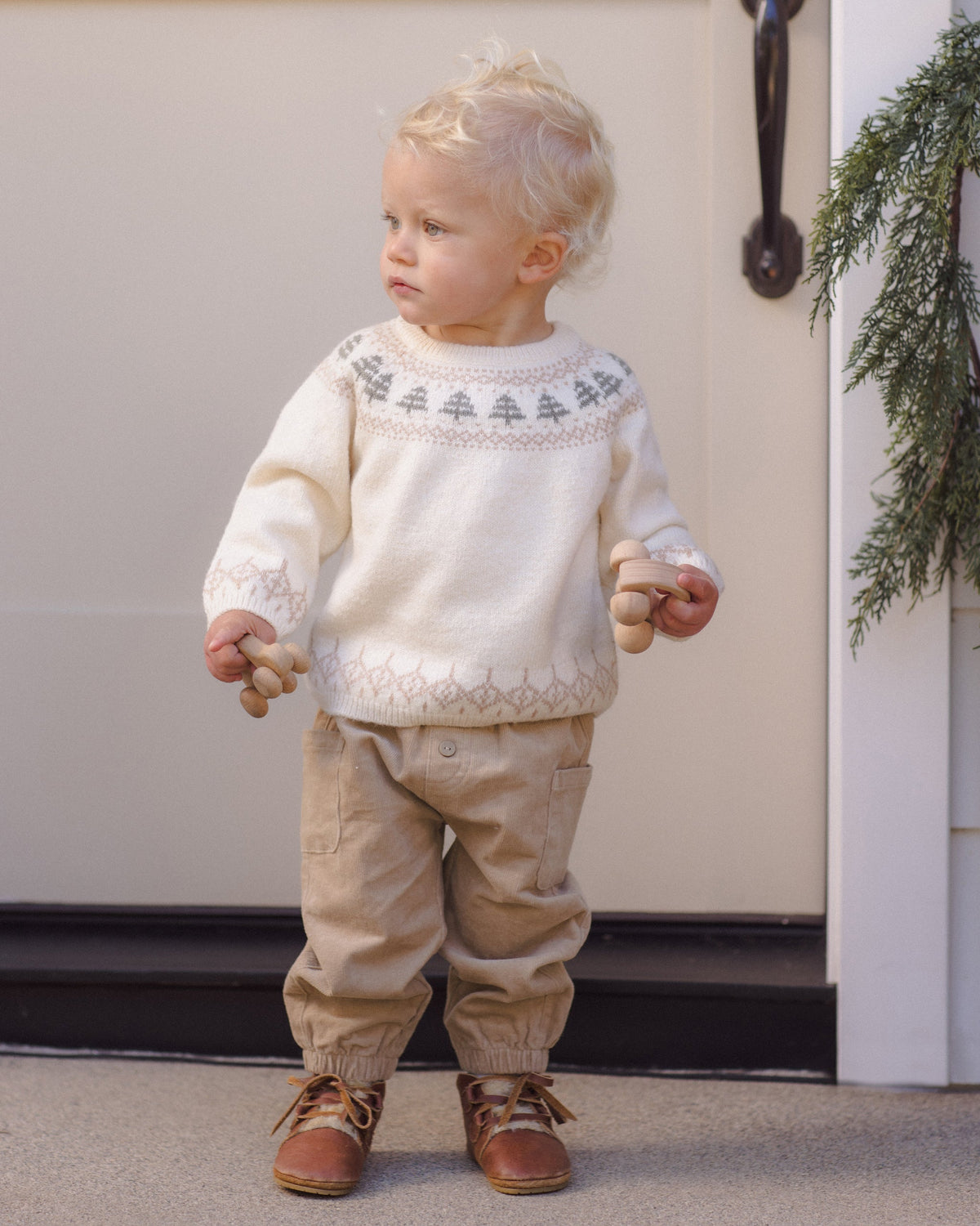 Quincy Mae Rex Sweater || Tree Fair Isle
