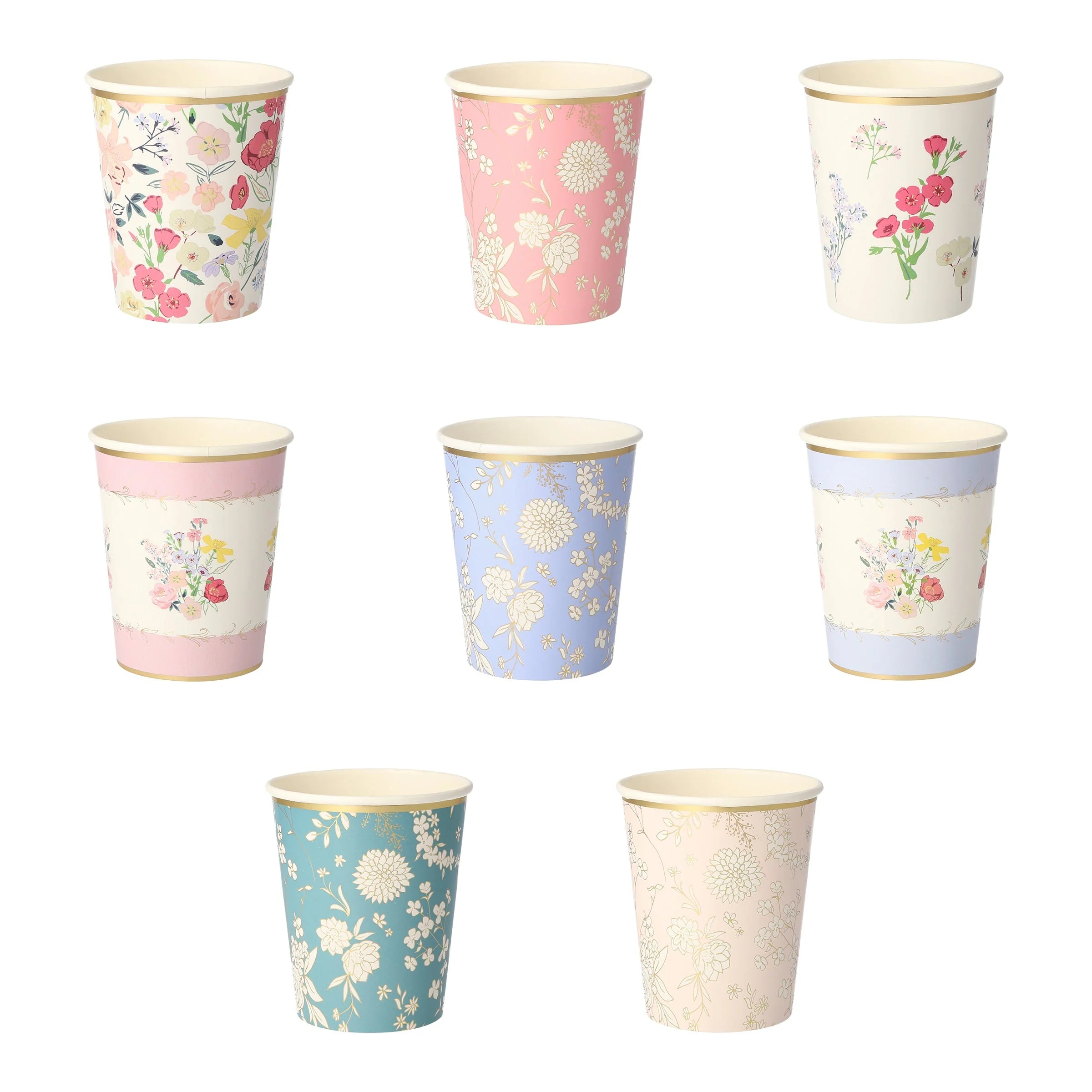 English Garden Party Cups (8)