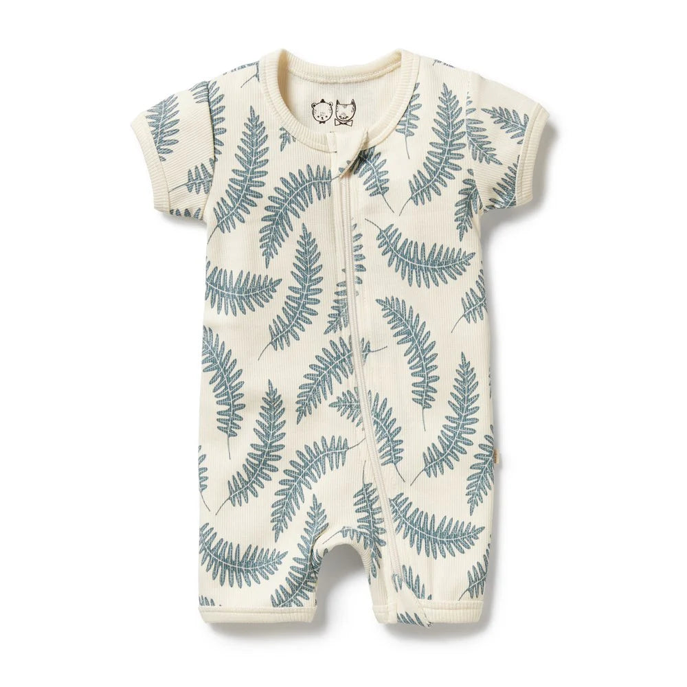 Little Fronds Organic Zipsuit